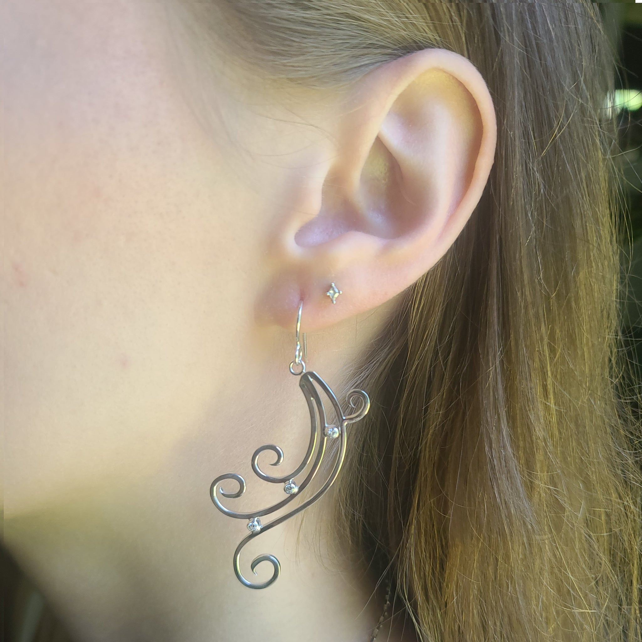 Deco Swirl Earrings