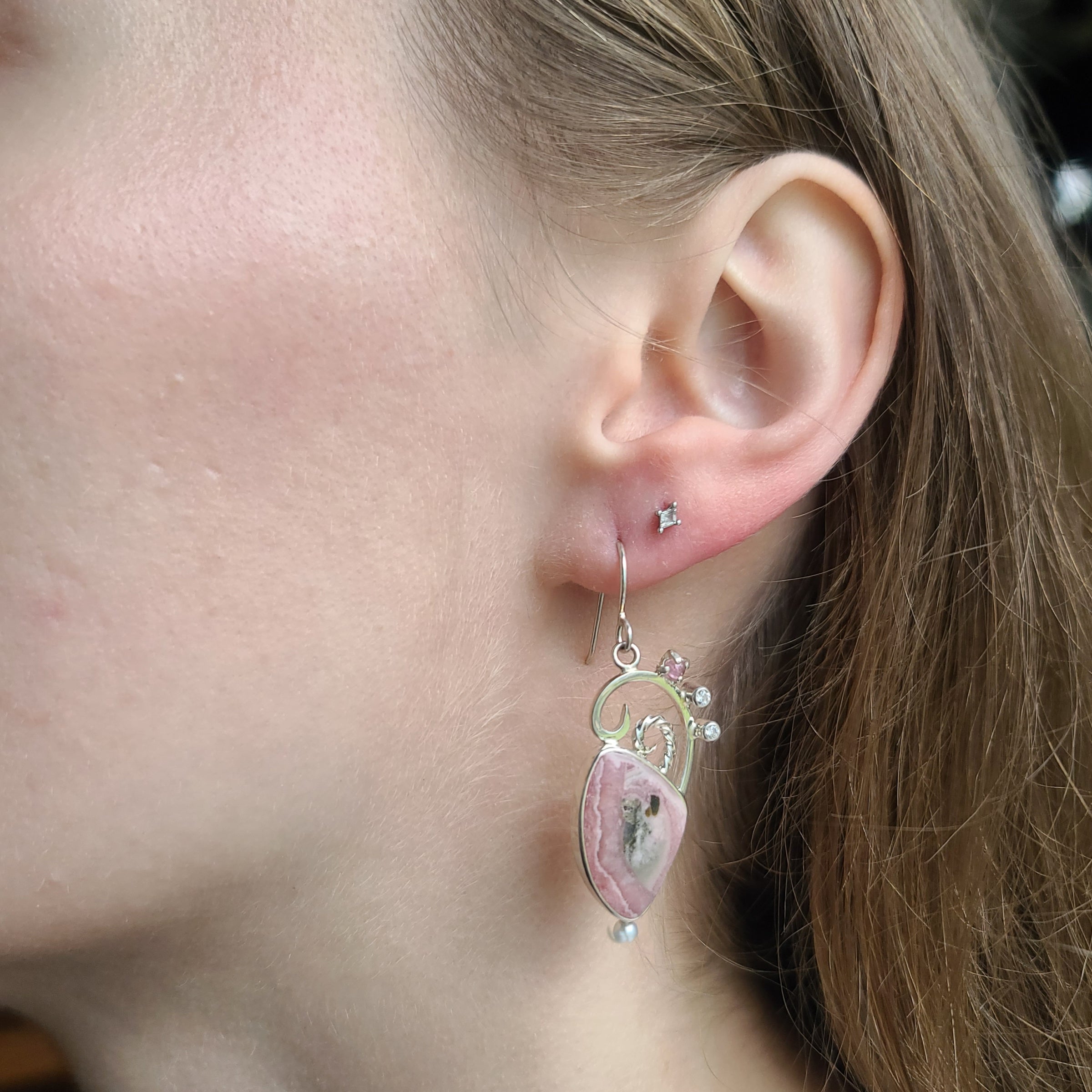 Rhodacrosite Earrings