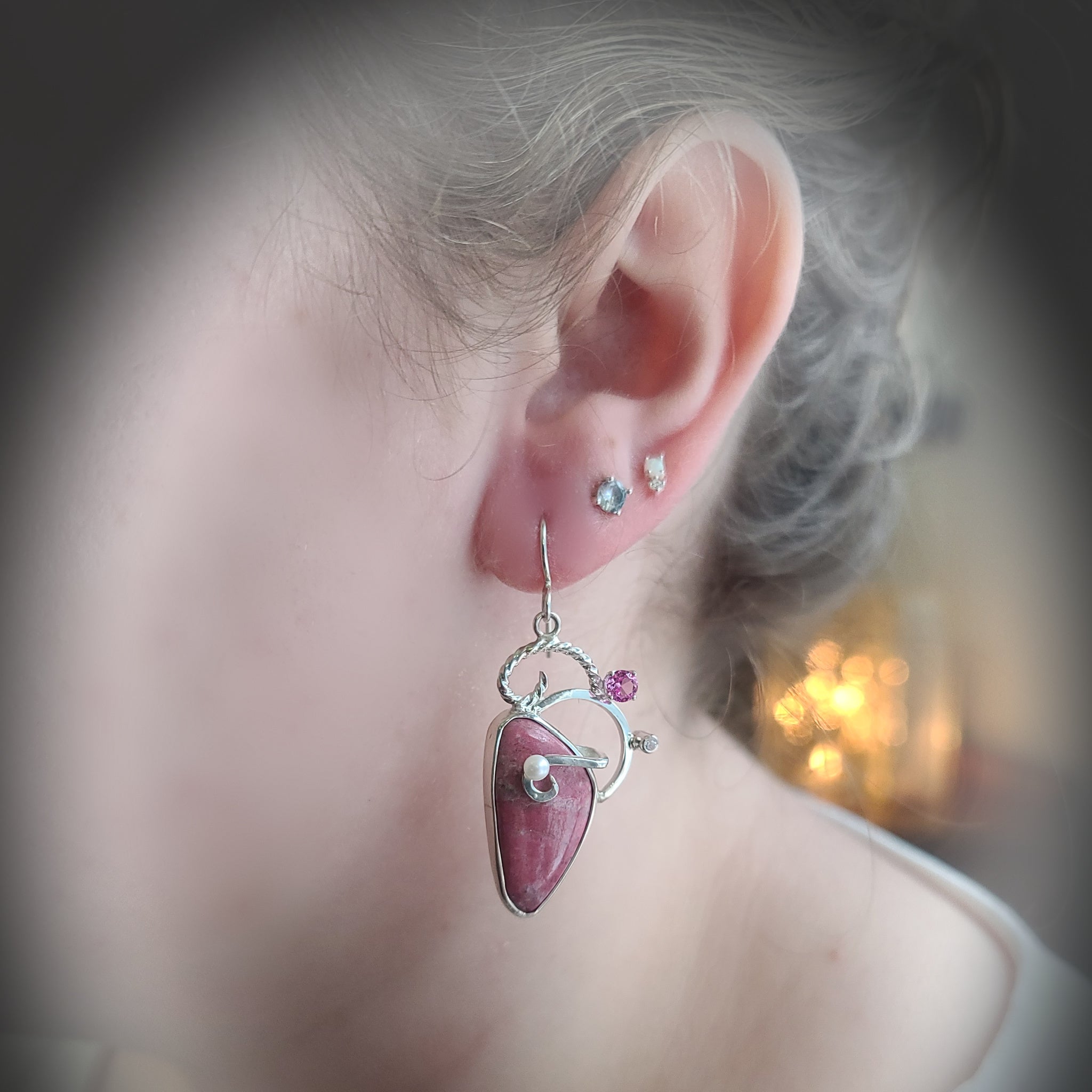 Thulite Earrings