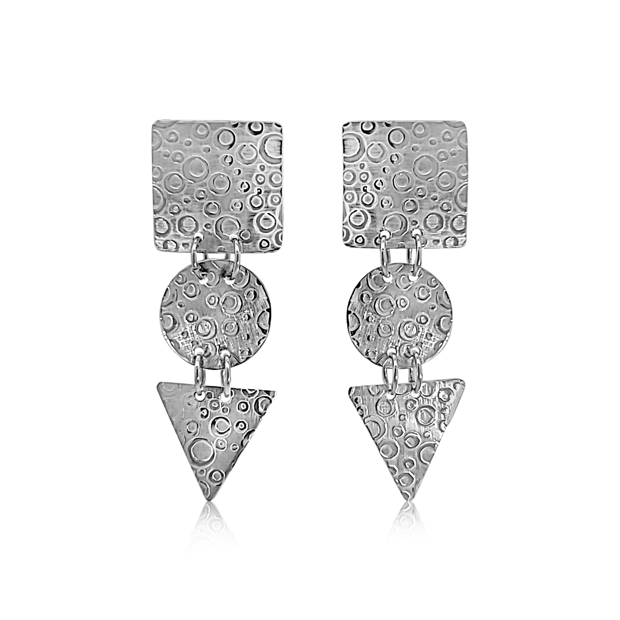 Fine Silver Statement Earrings