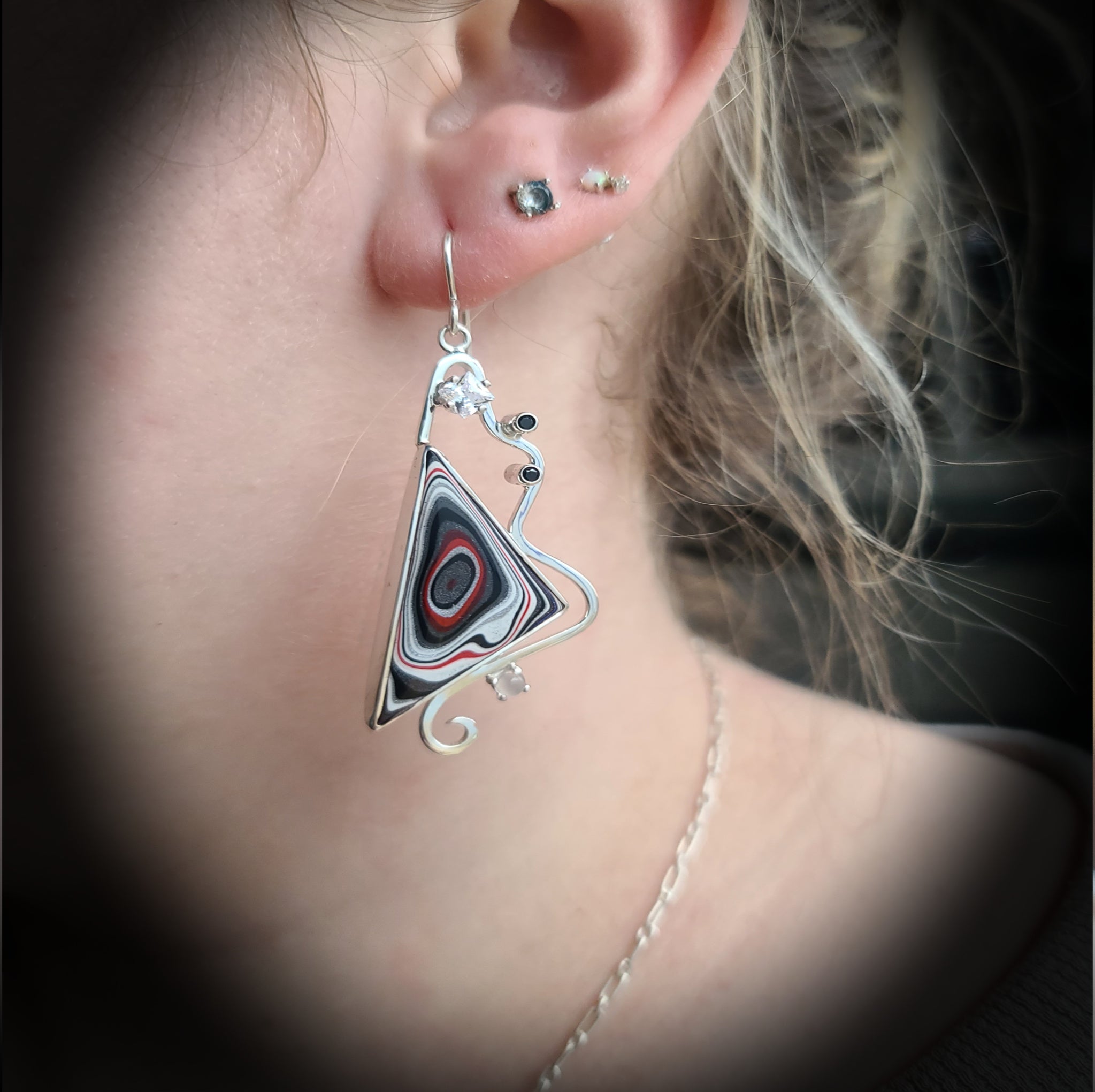 Fordite Earrings