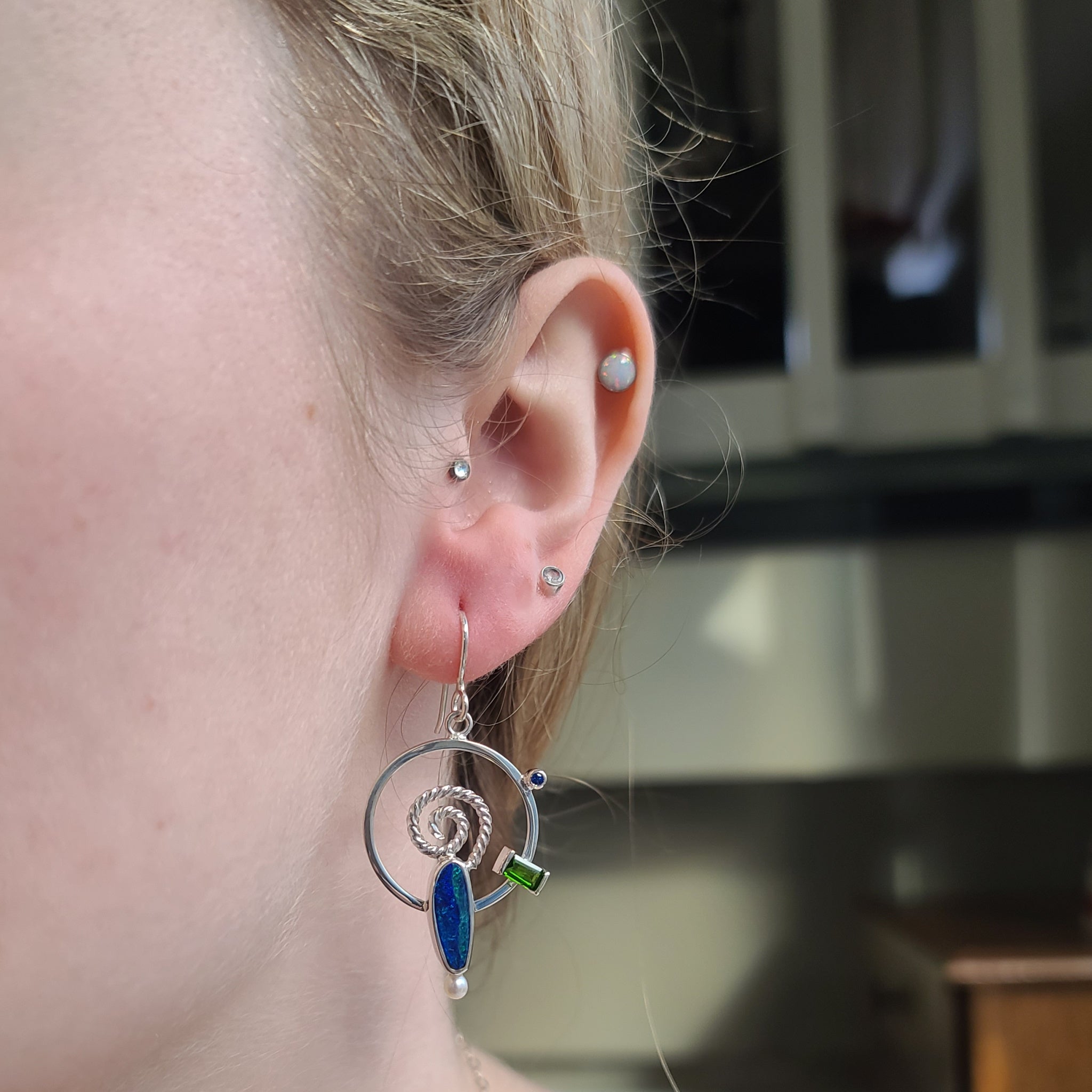 Opal Doublet Earrings