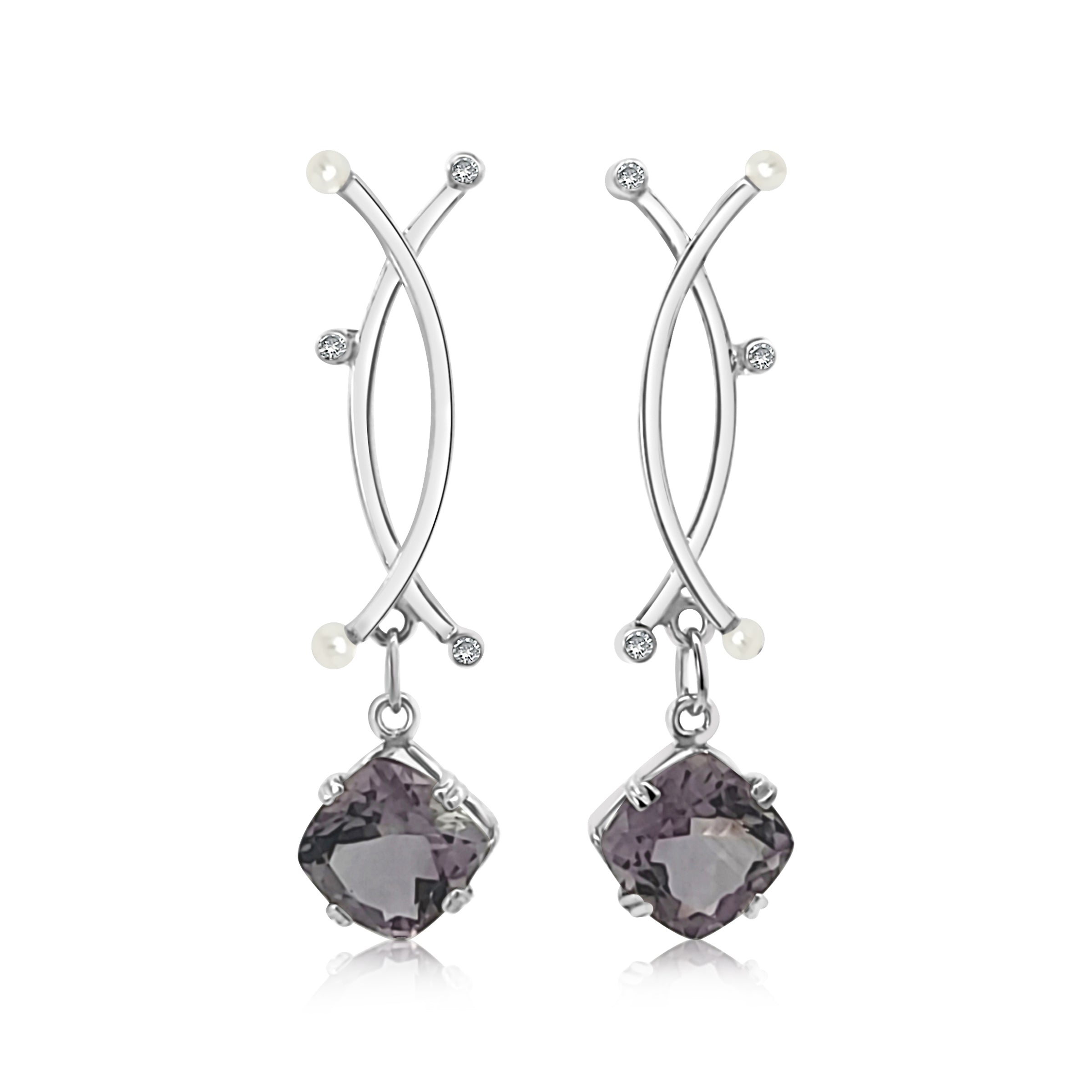 Elegant Amethyst Earrings