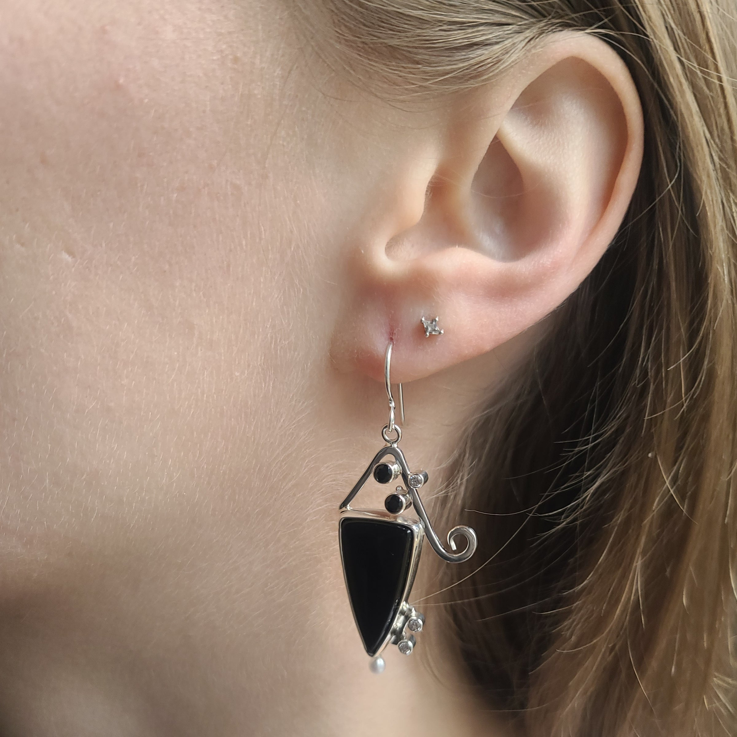 Black Onyx Earrings