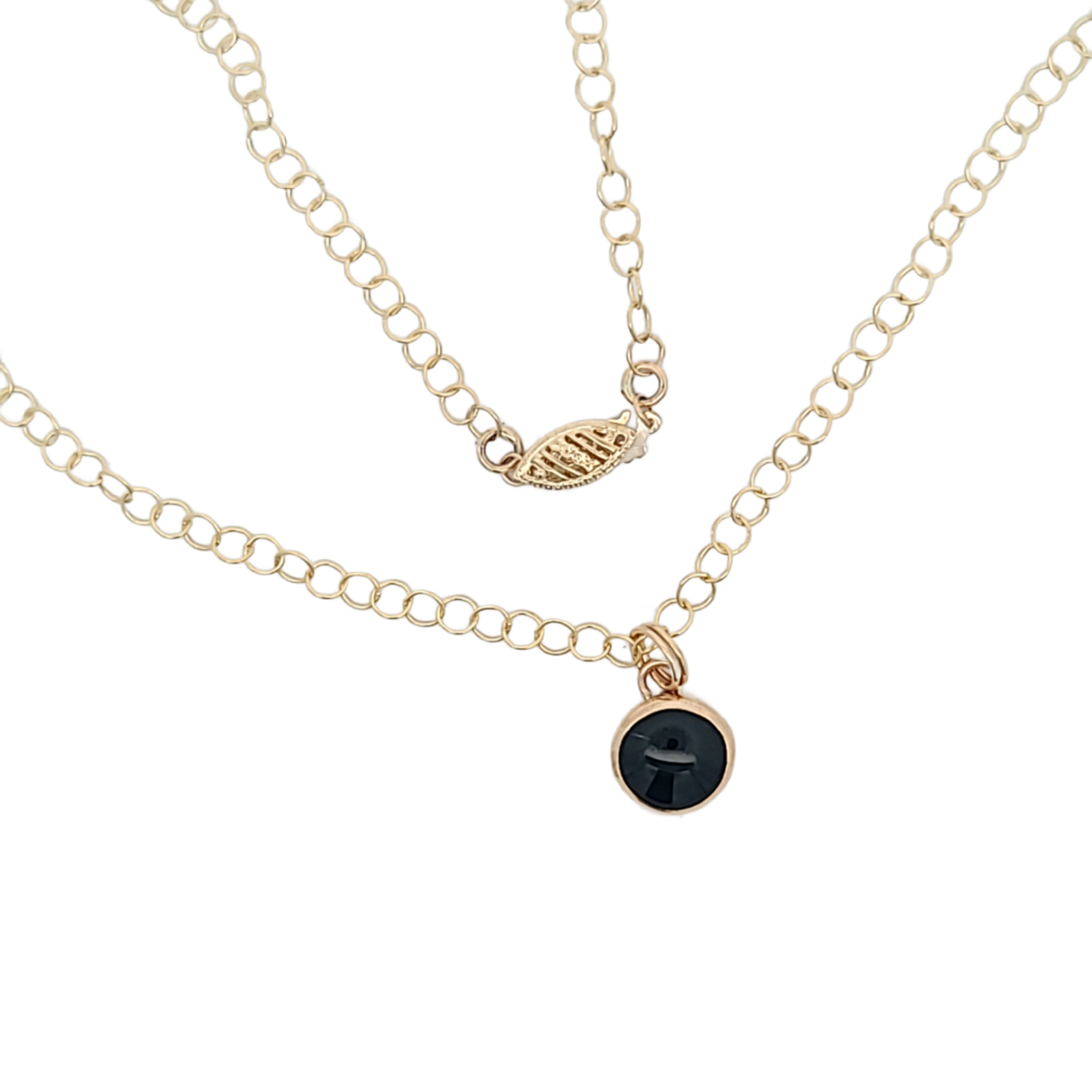 Gold Filled Black Onyx Necklace