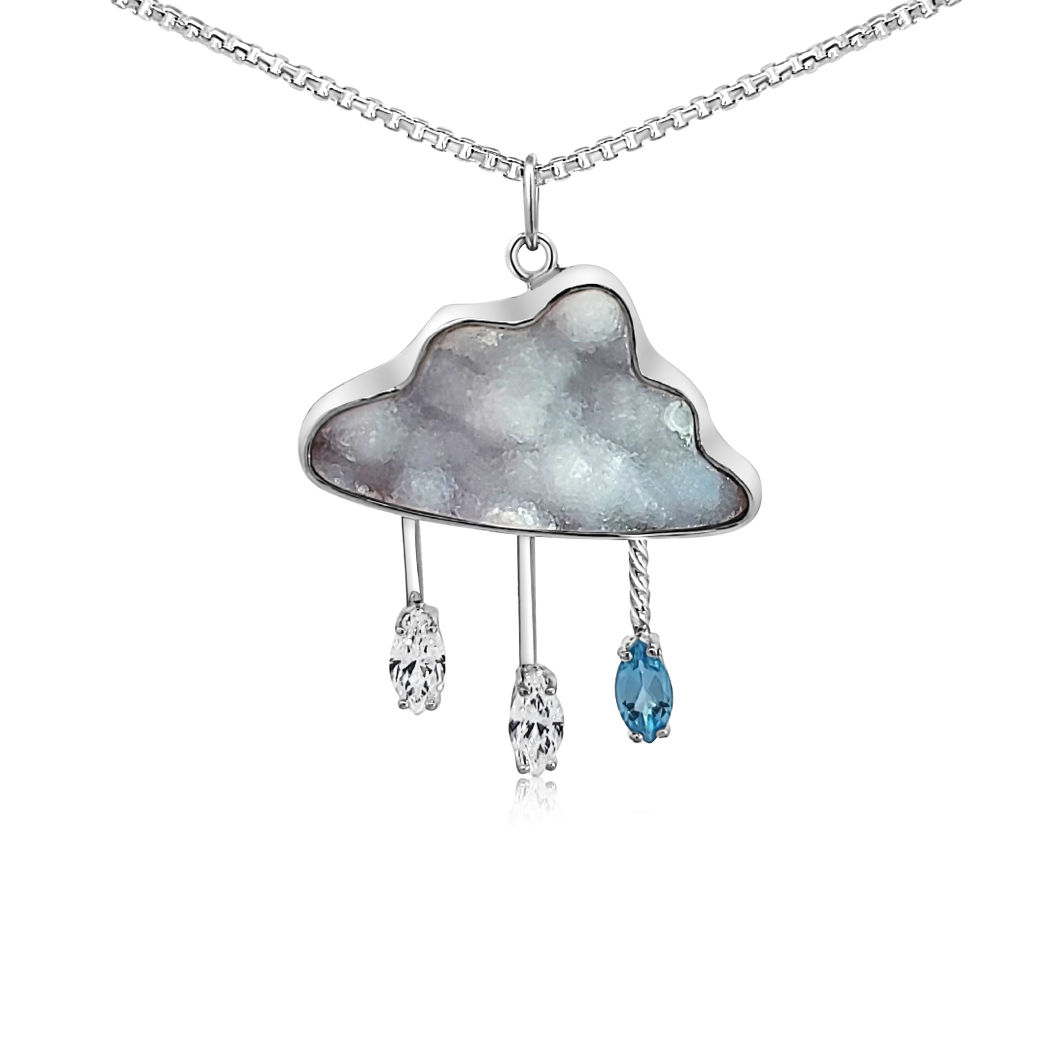 Drusy Cloud Pendant