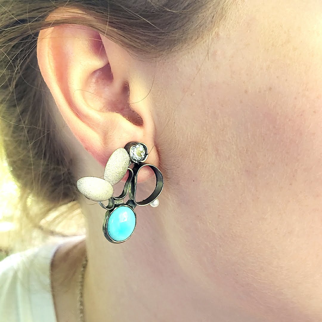 Turquoise Earrings - kim crocker designs