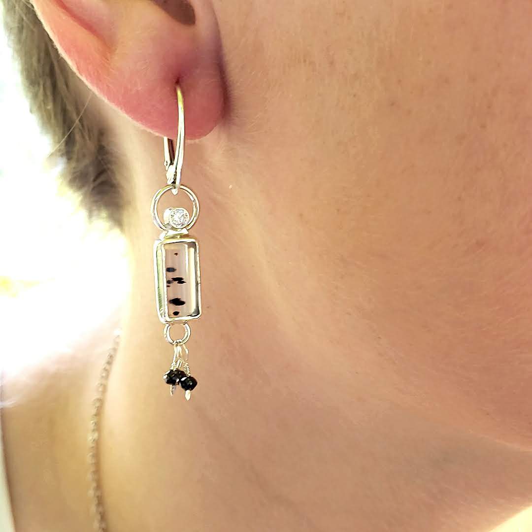 Montana Agate Earrings - kim crocker designs