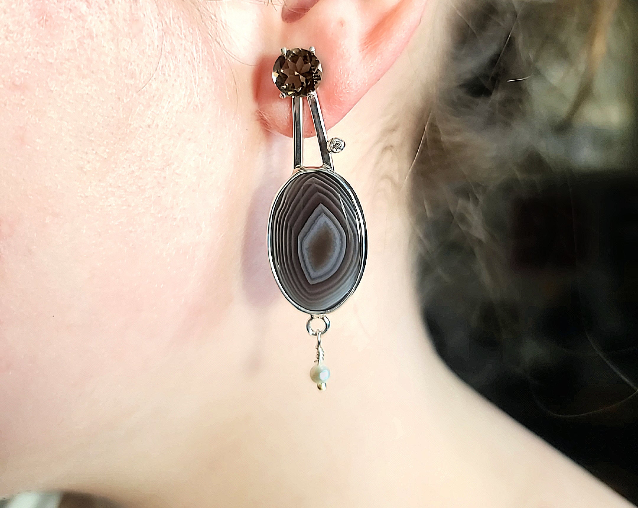 Botswana Agate Earrings