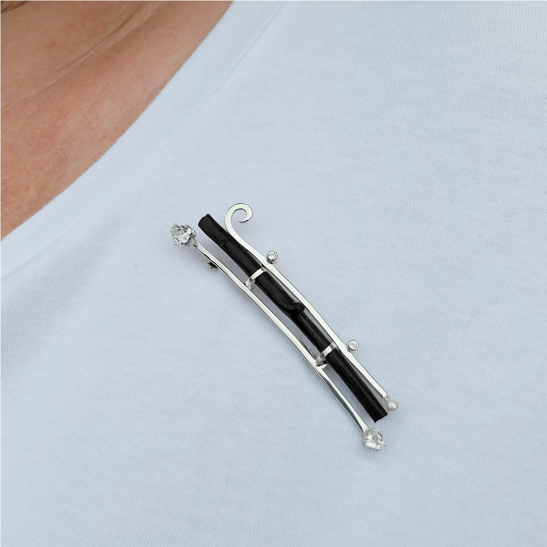 Black Coral Pin