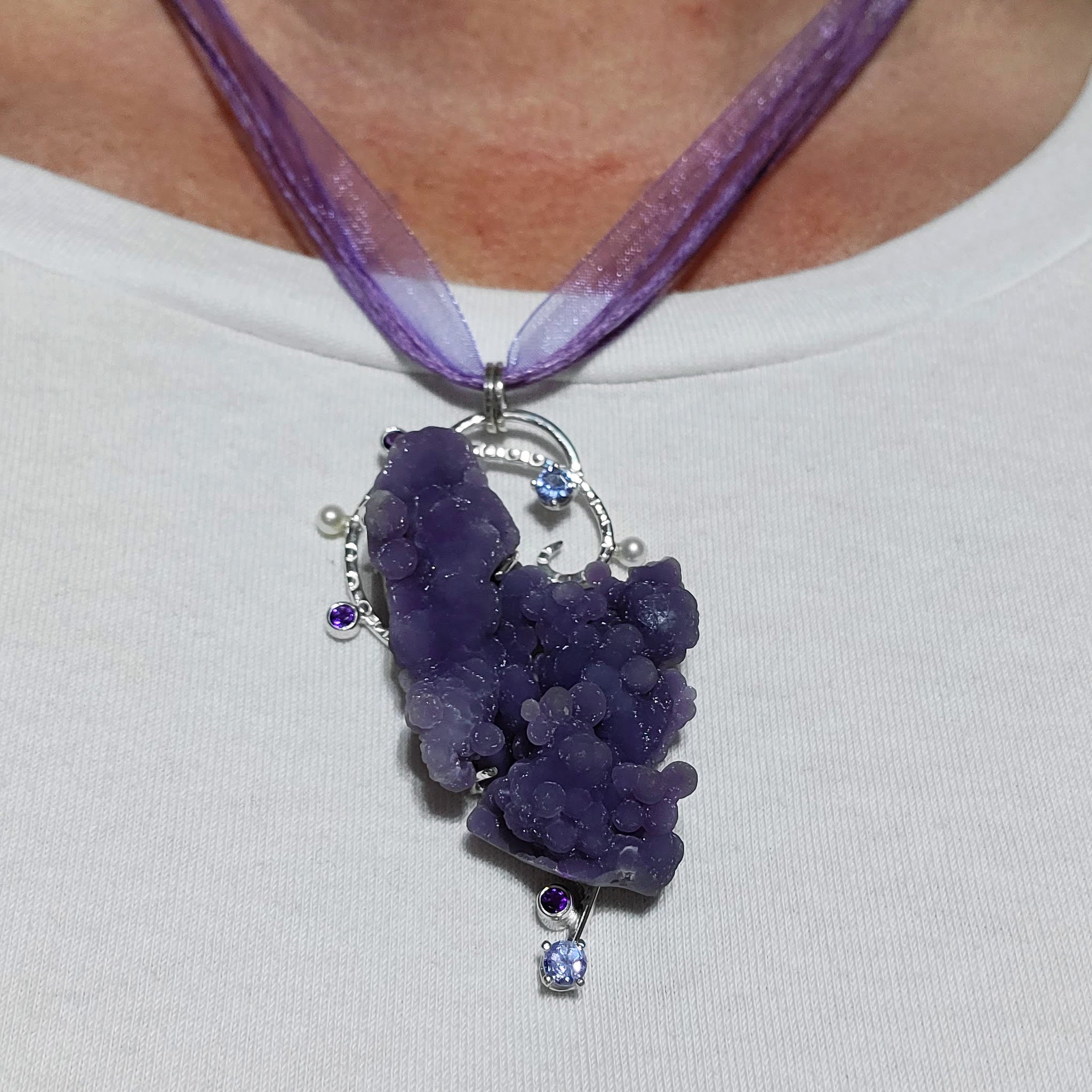 Grape Agate Pendant