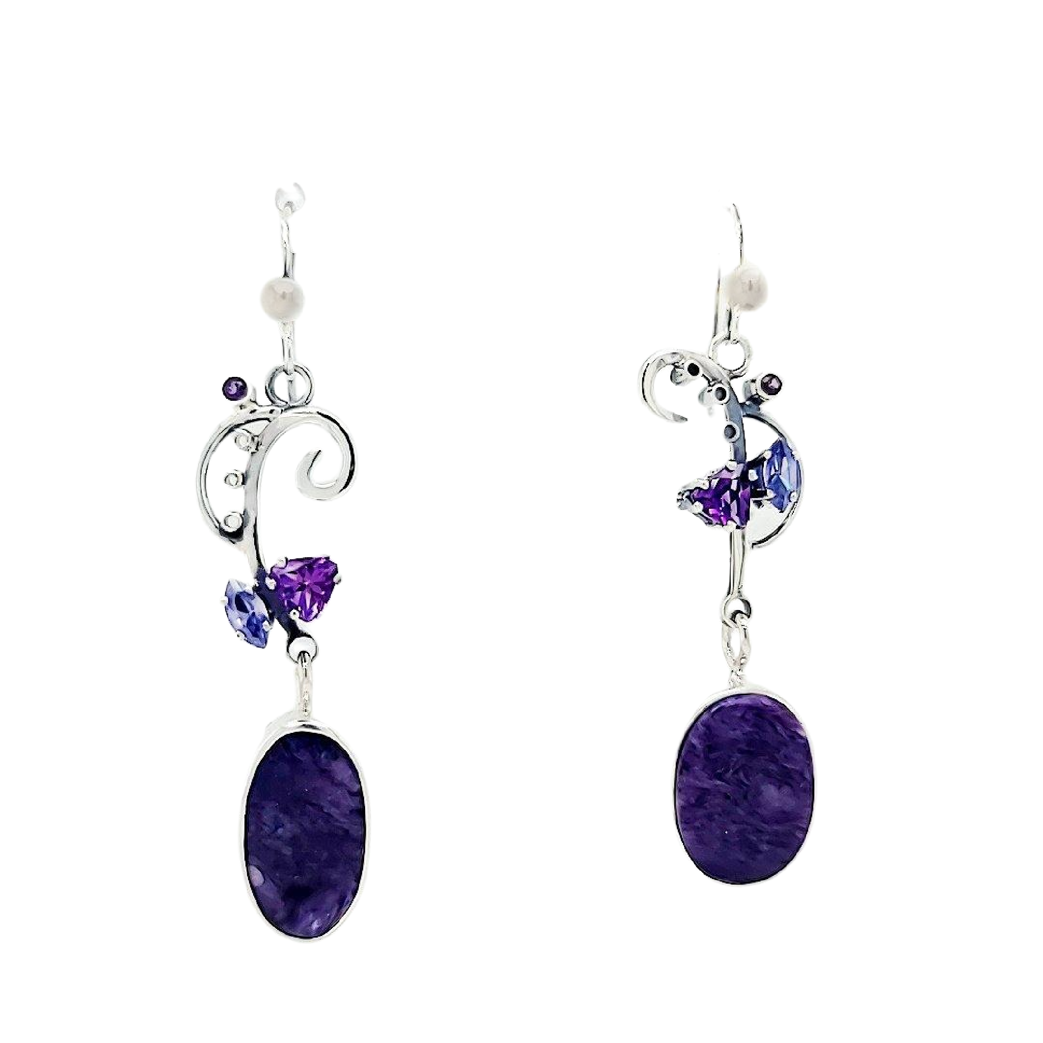 Charoite Earrings