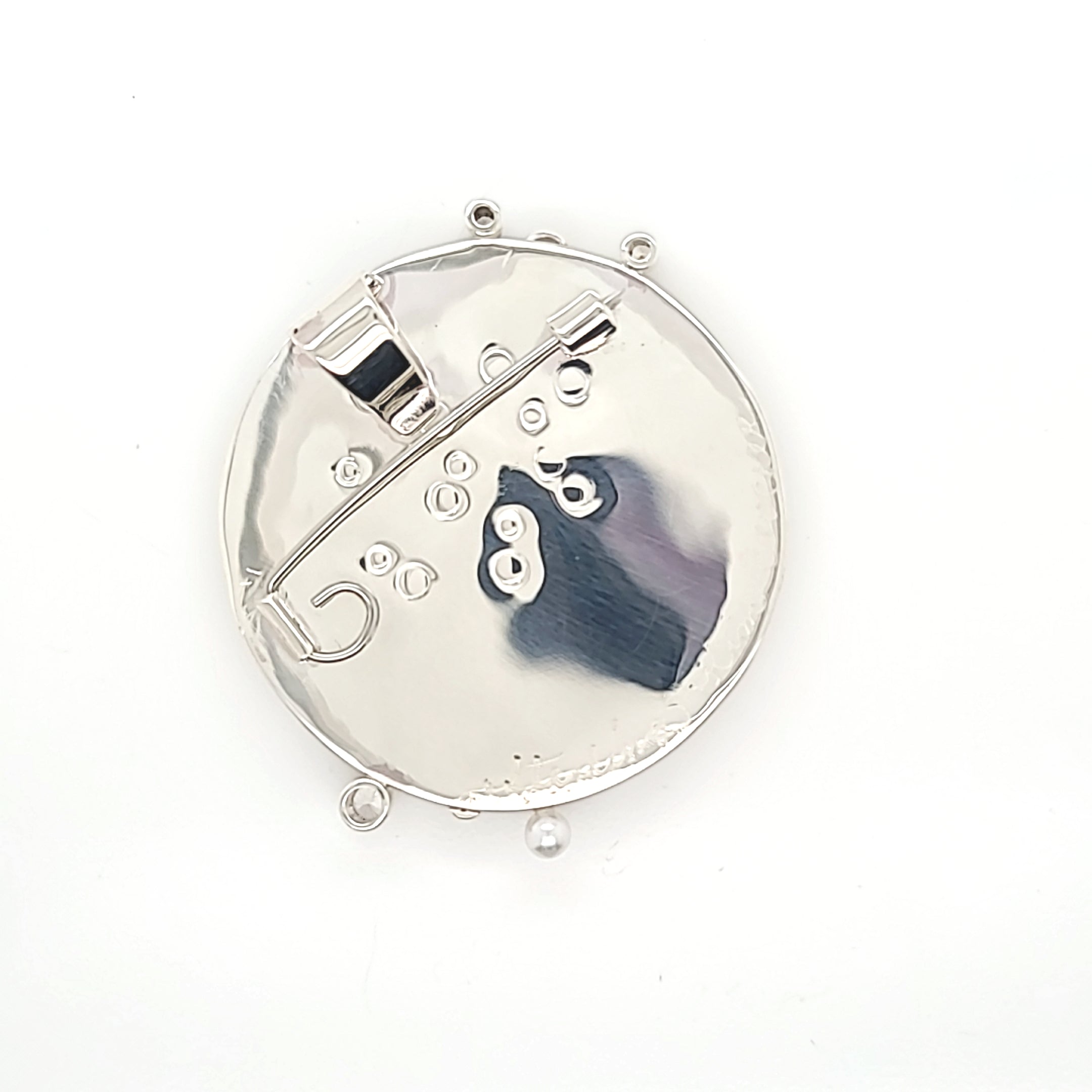 Carved Mother of Pearl Combination Pin/Pendant
