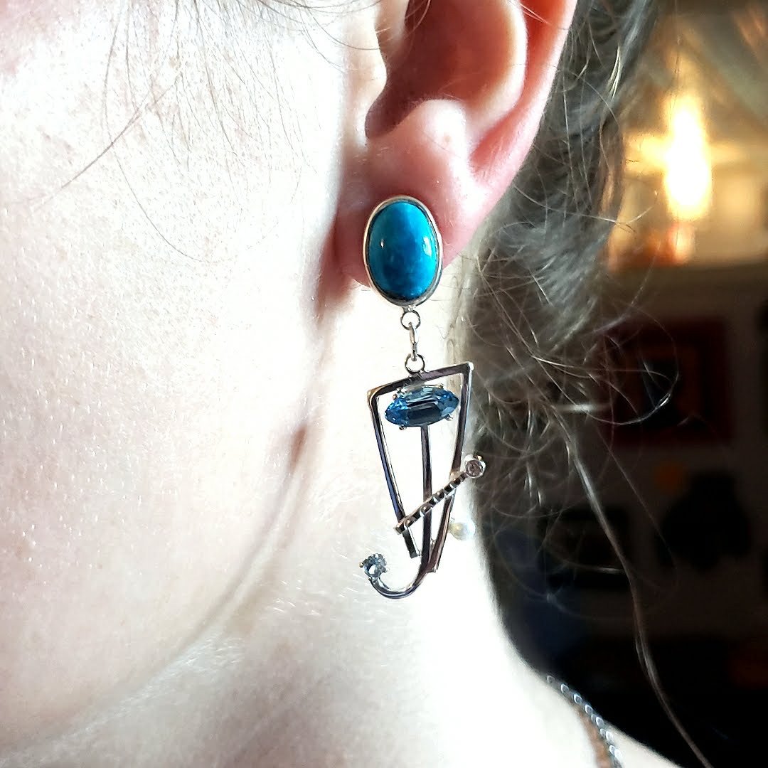 Cavensite Earrings - kim crocker designs