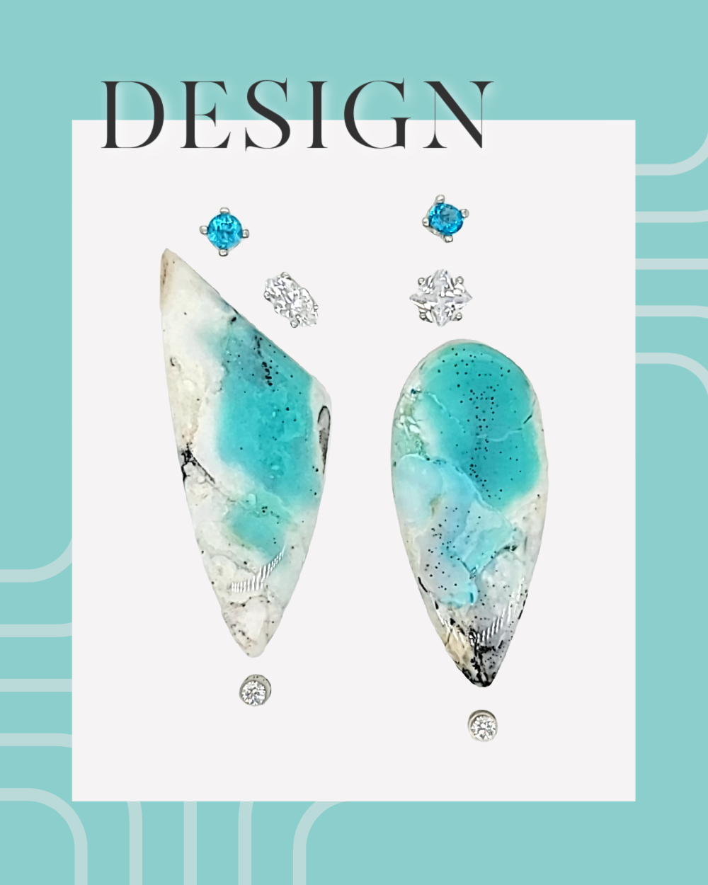 Design using stones featured in an email