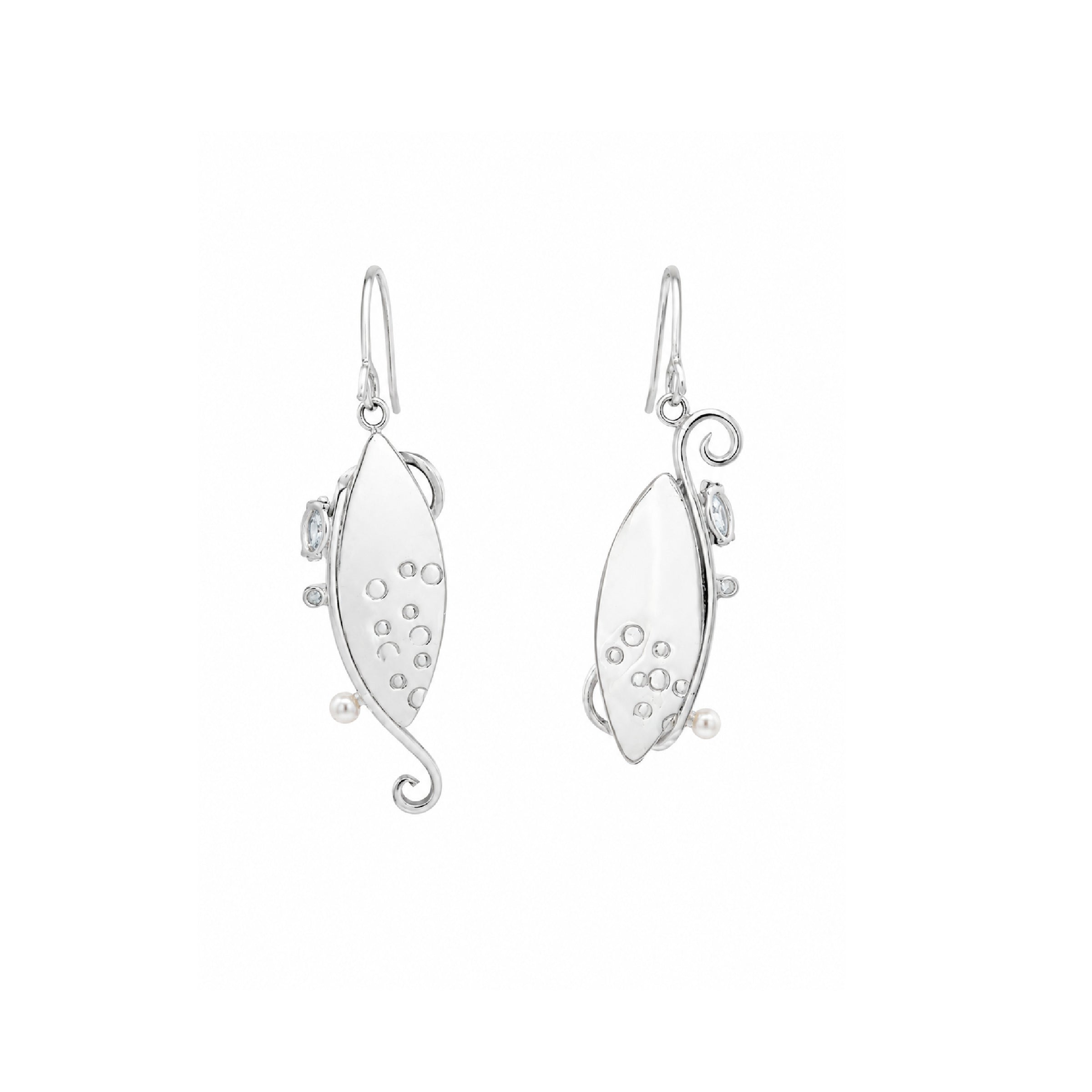 Seafoam Whimsy Chrysocolla Earrings