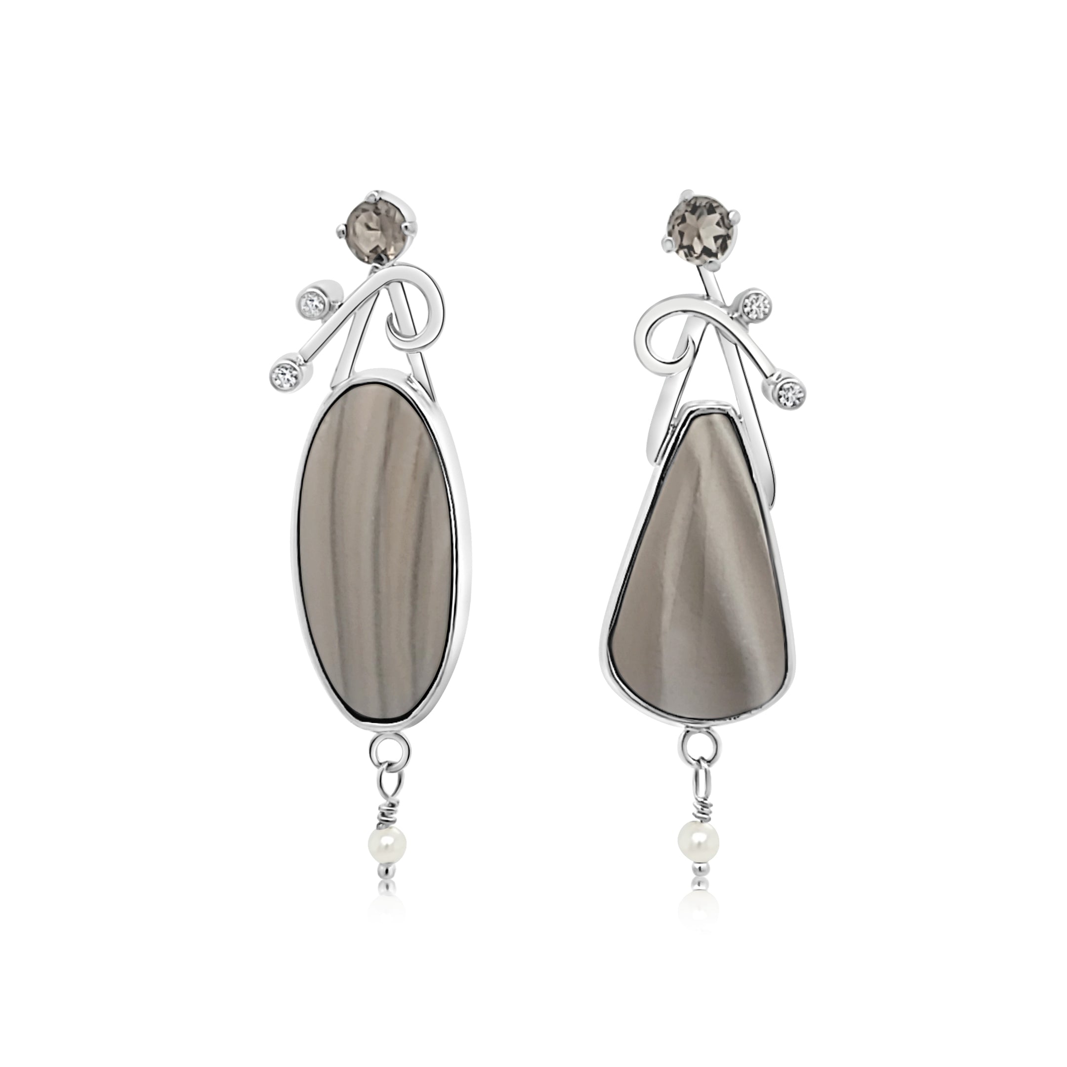 Polish Flint Earrings