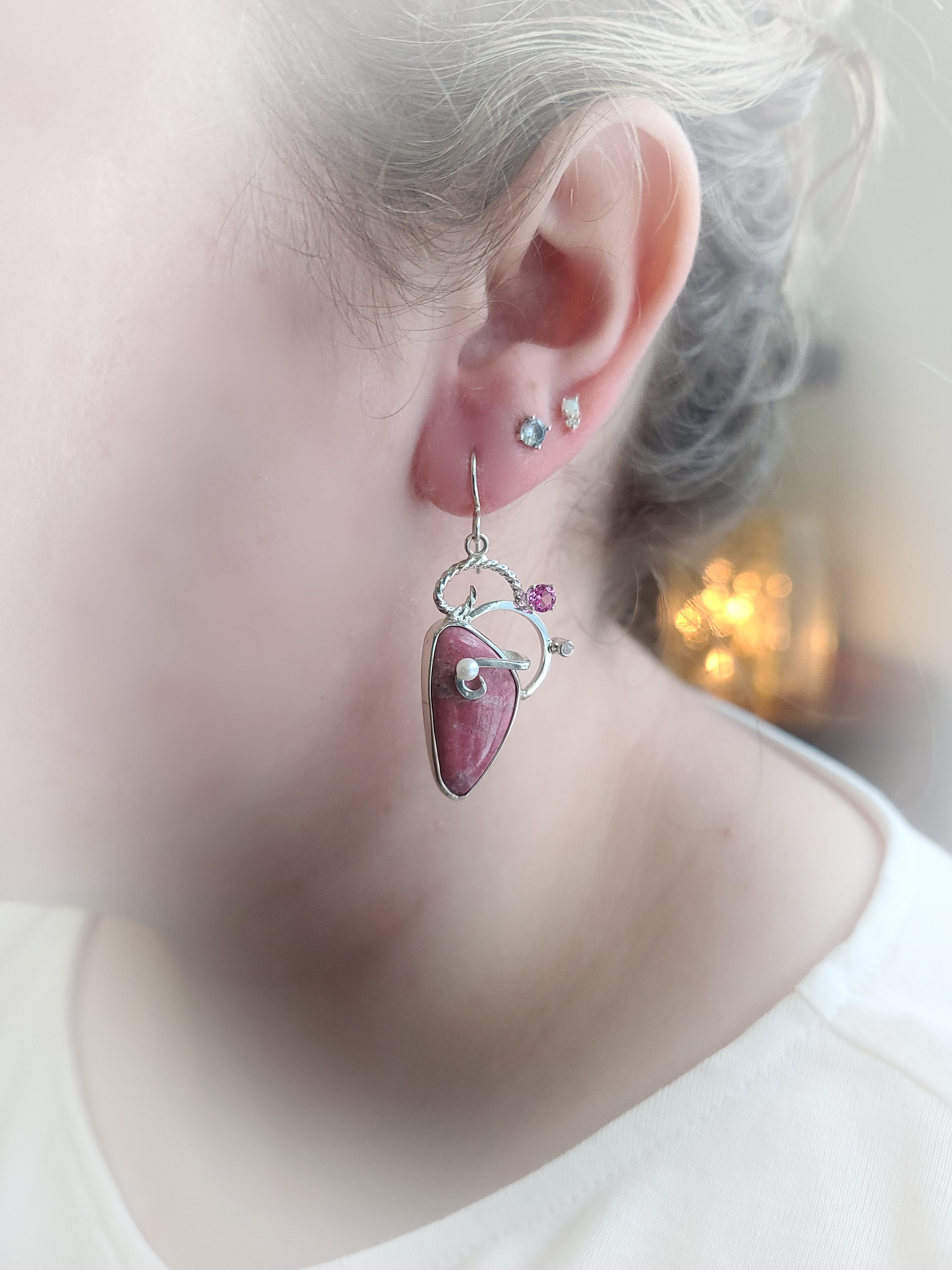 Rhodacrosite Earrings
