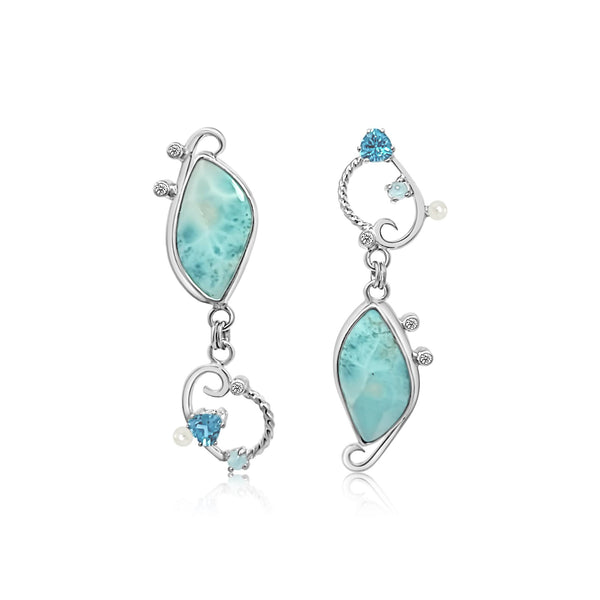 Jtv larimar outlet earrings