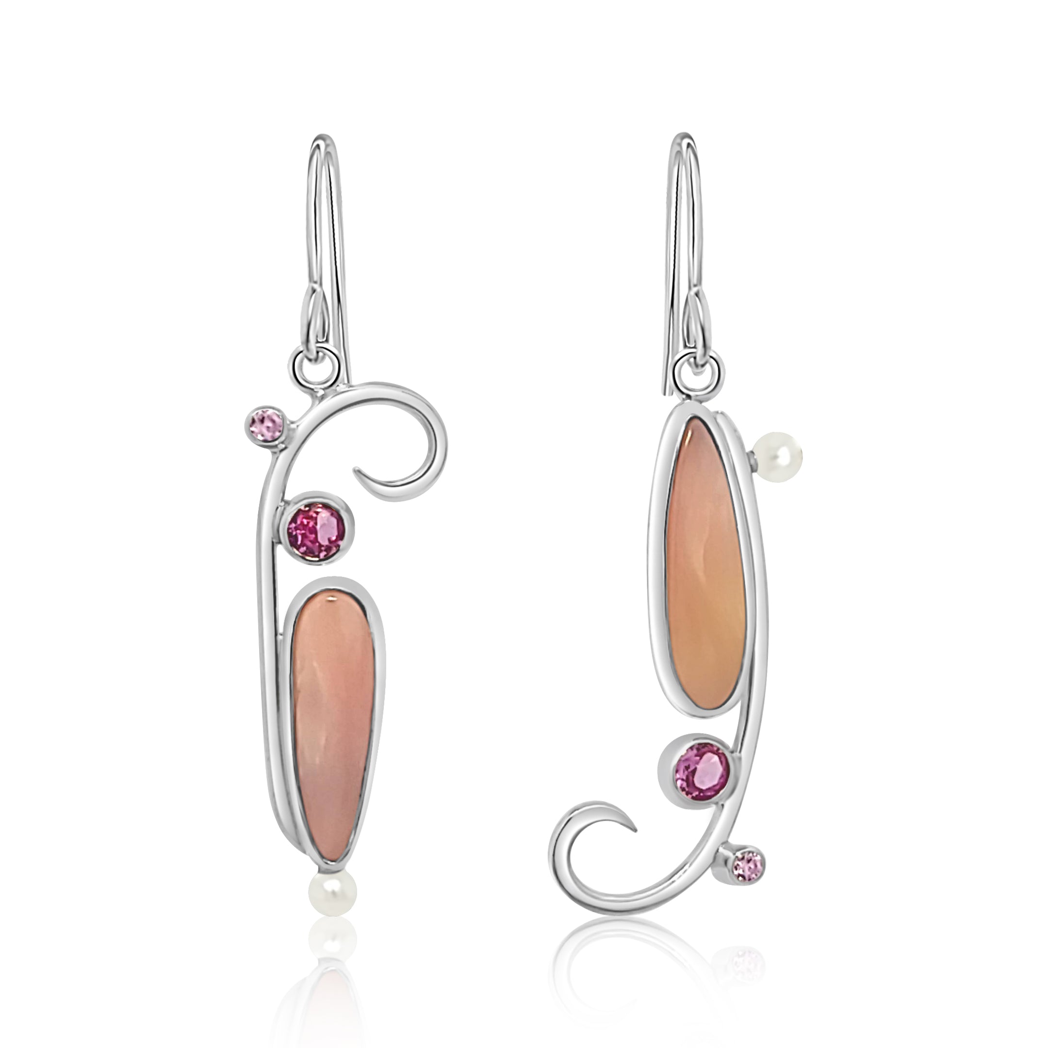 Sweet Pink Opal Earringngs