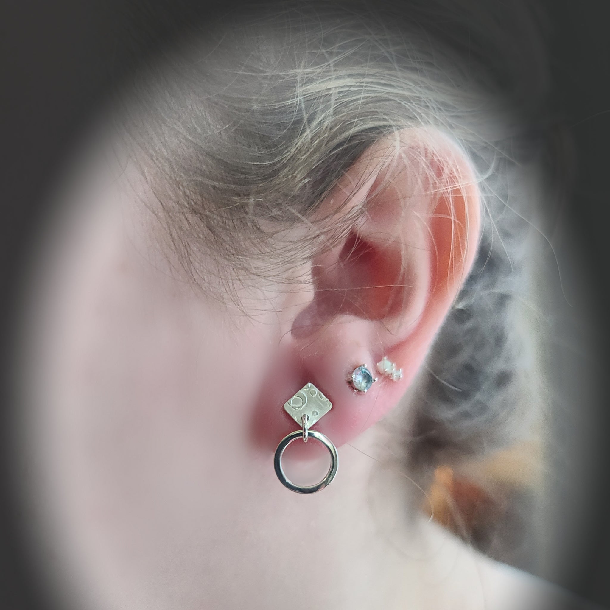 Asymmetric Bubble Earrings