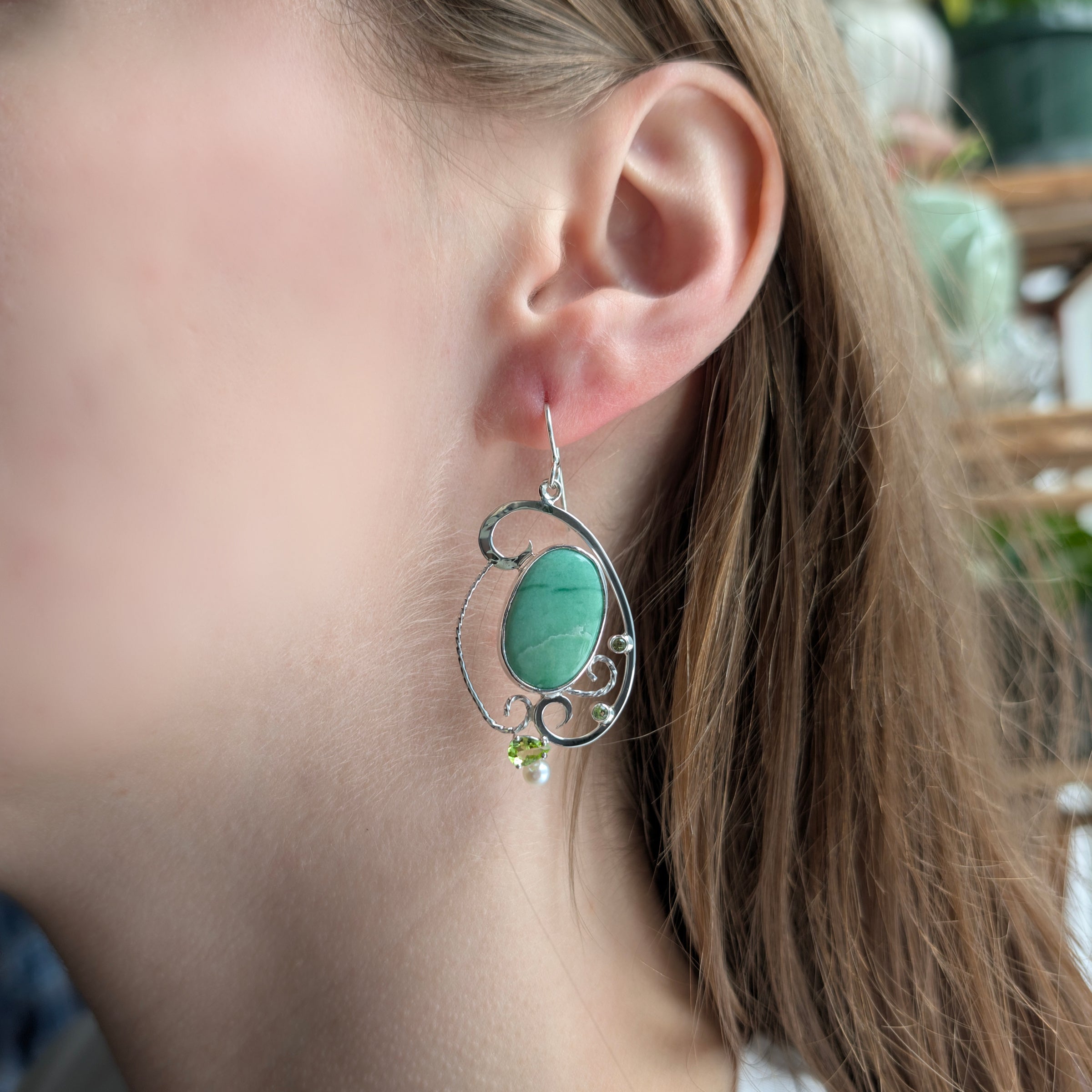 Meadowlight Variscite Earrings