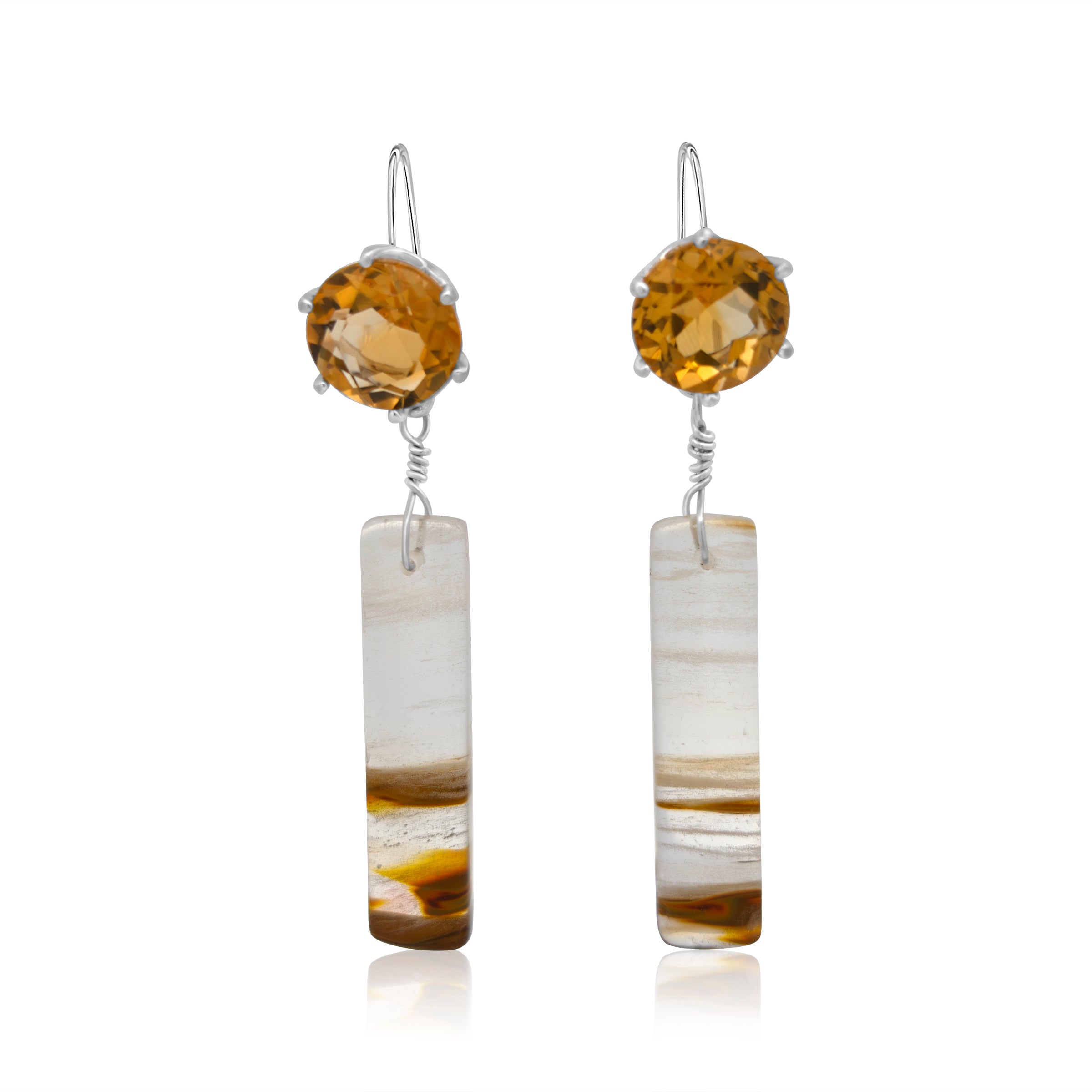 Golden Horizon Citrine Earrings