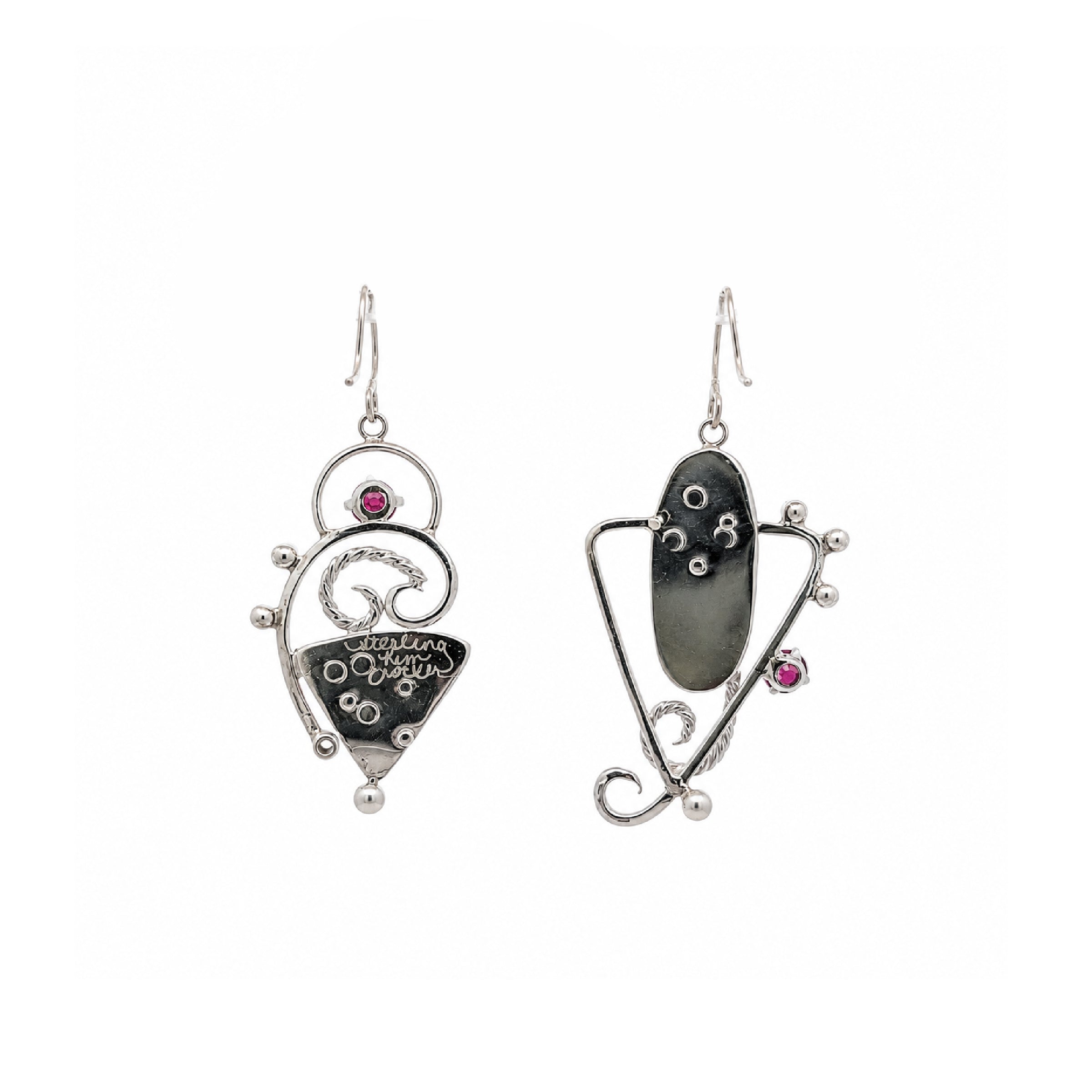 Wildflower Cobalto Calcite Earrings