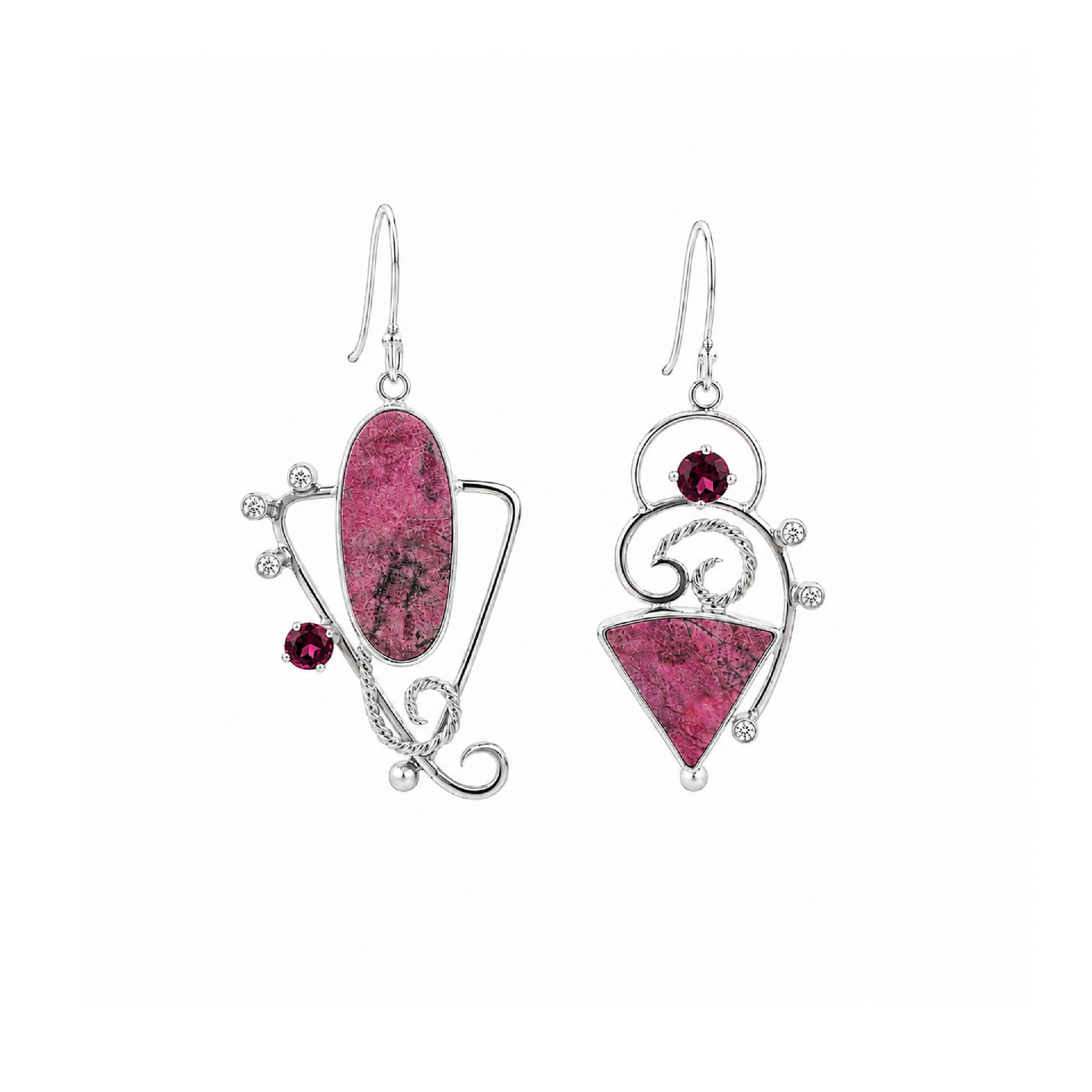 Wildflower Cobalto Calcite Earrings