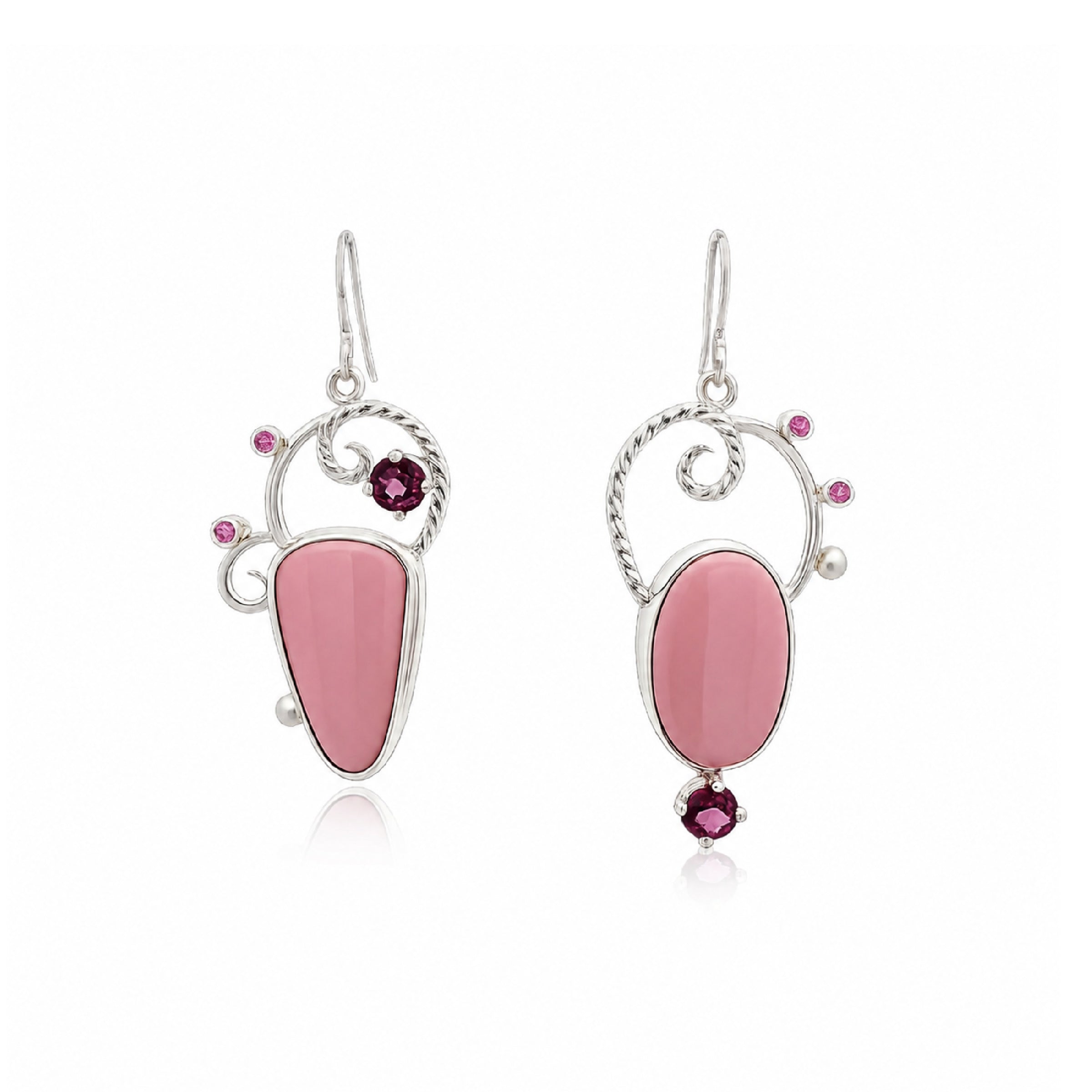 Blush Blossom Coral Earrings