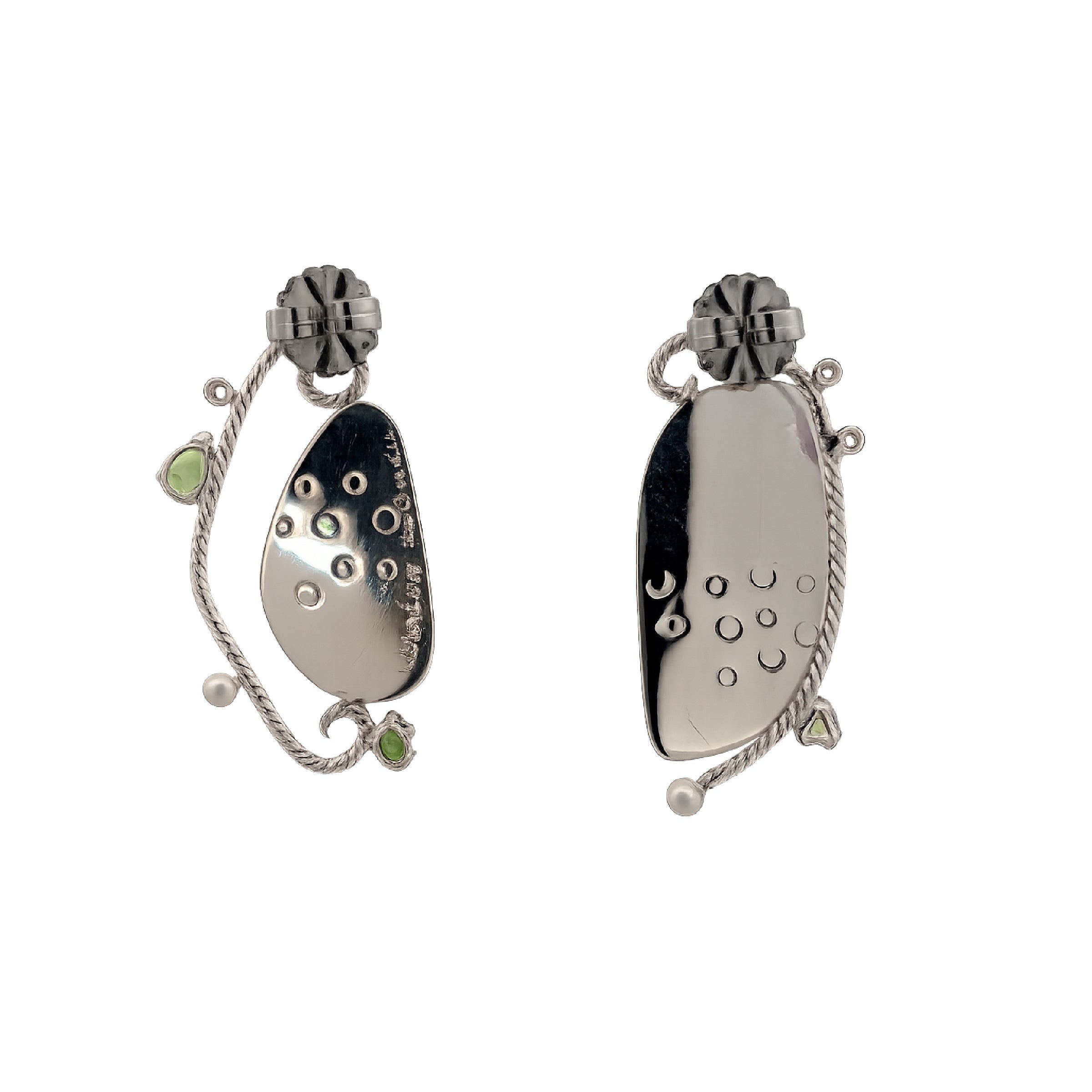 Garden Waltz Malachite Earrings
