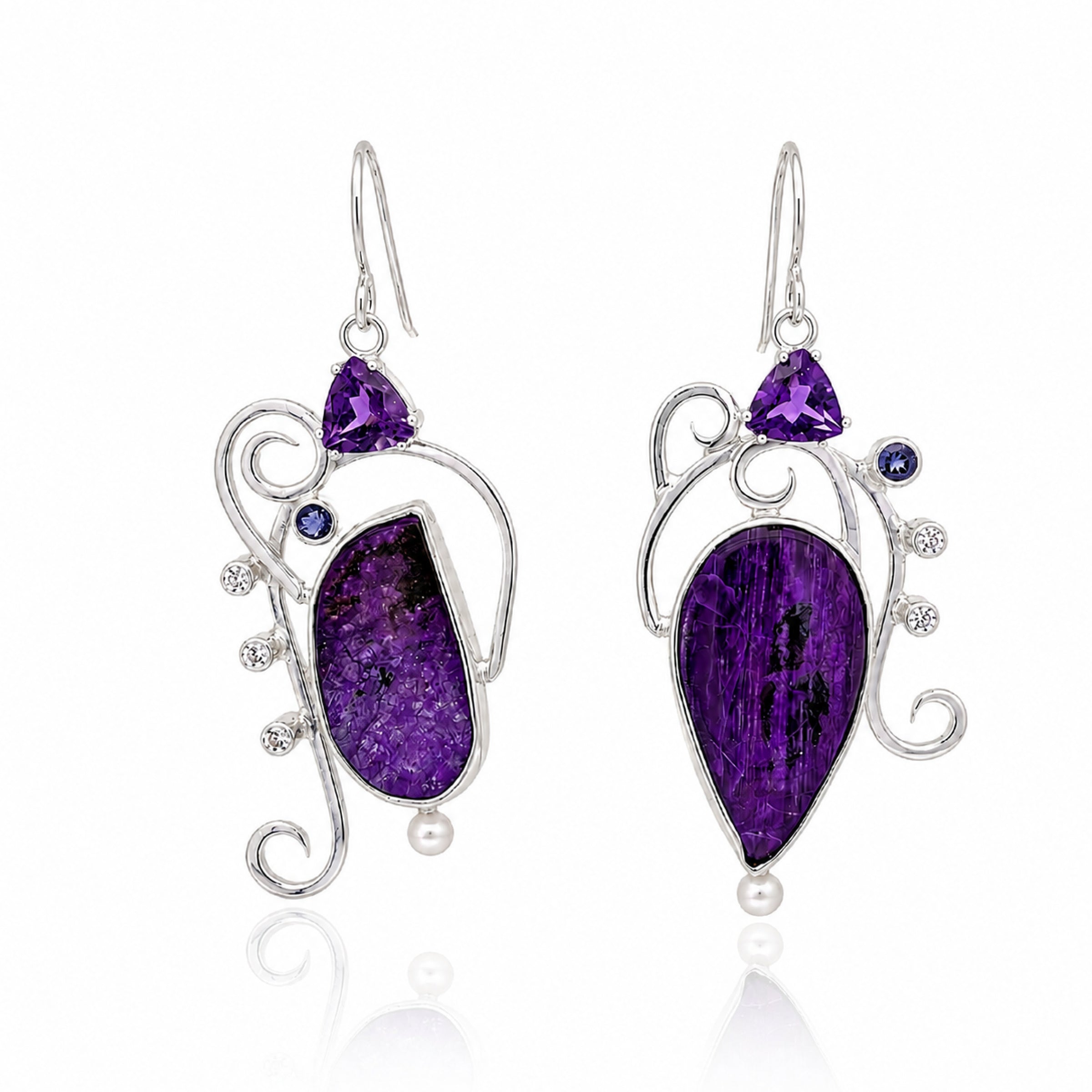 Starlight Sugilite Earrings