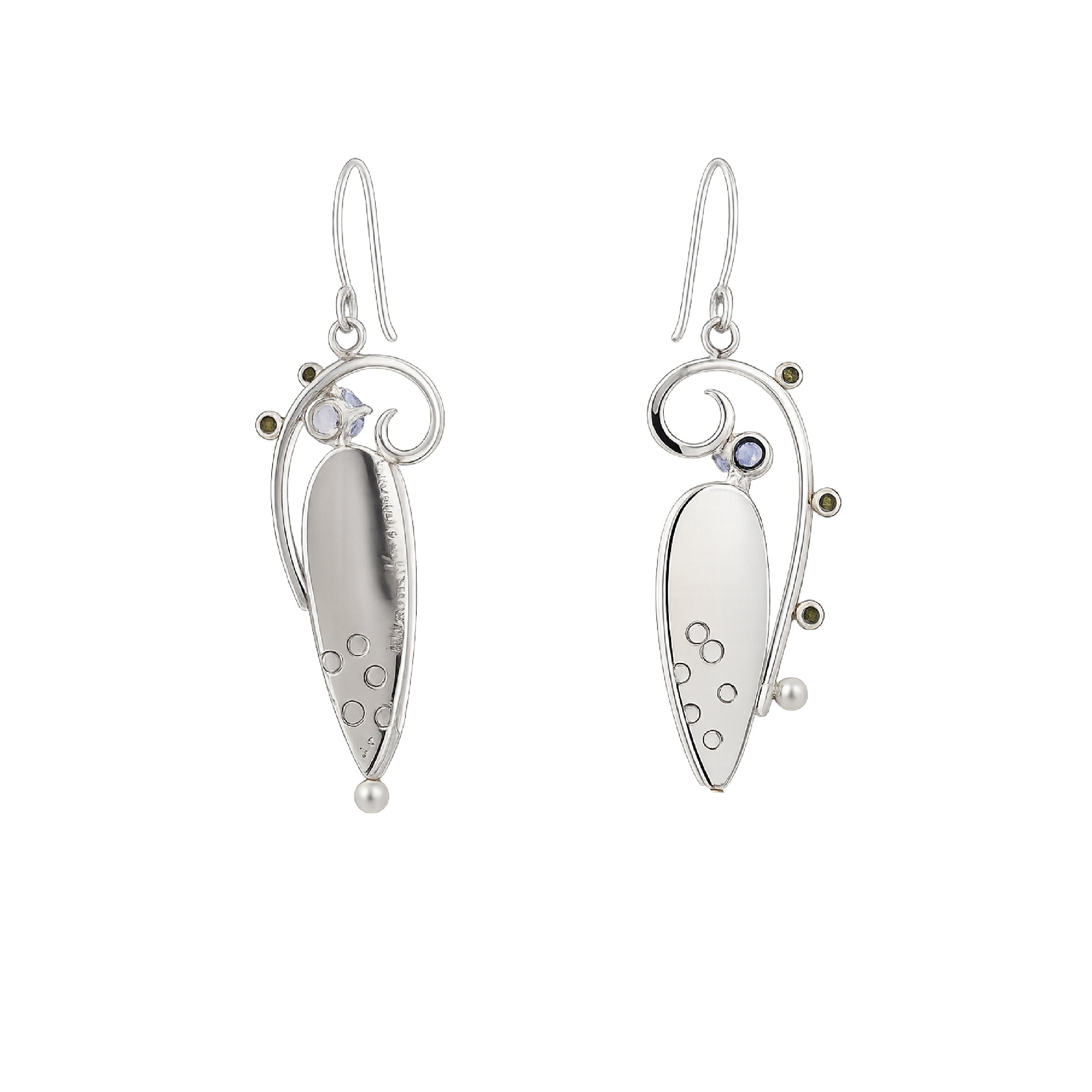 Sterling Opal Moonlight Earrings