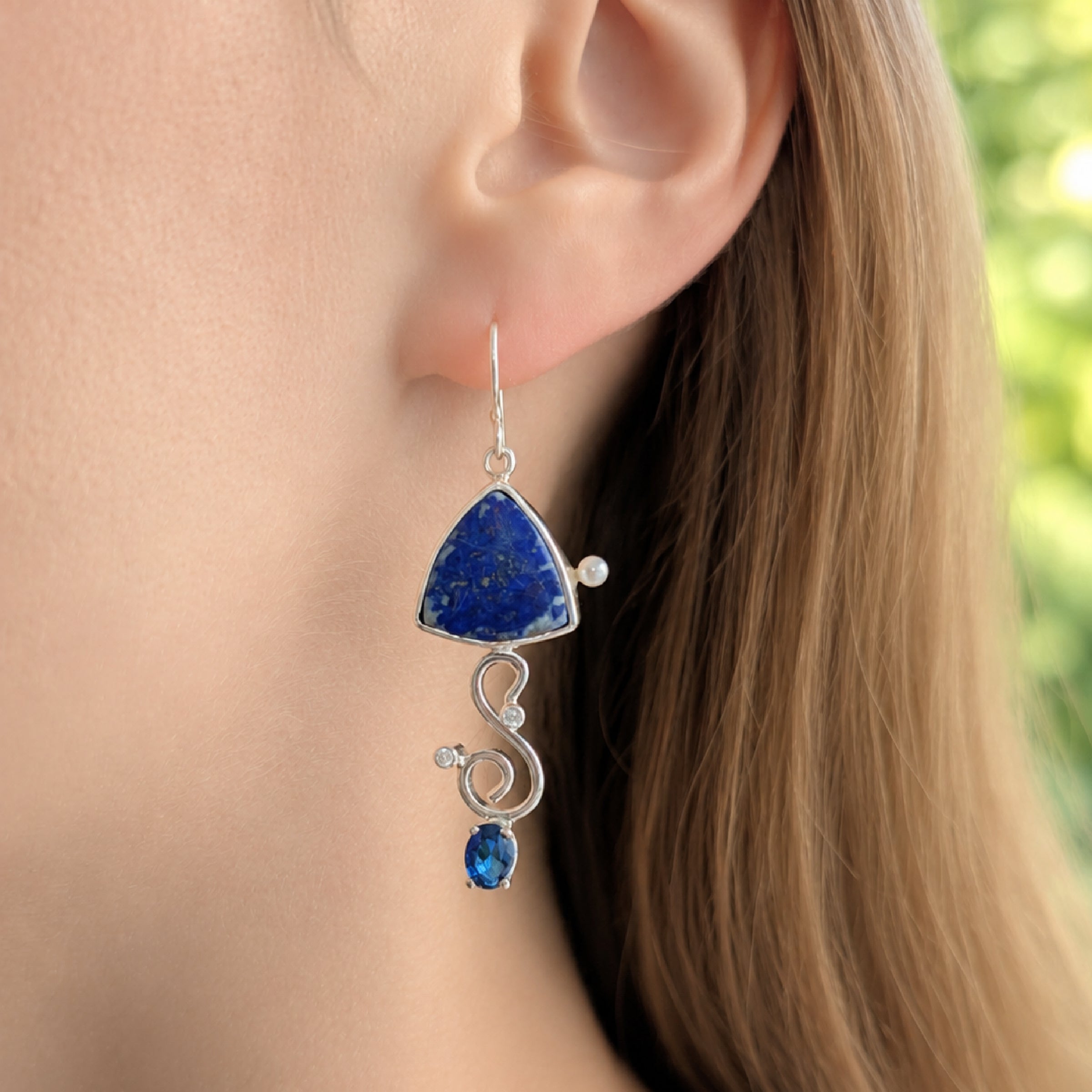 Stardust Lapis Earrings