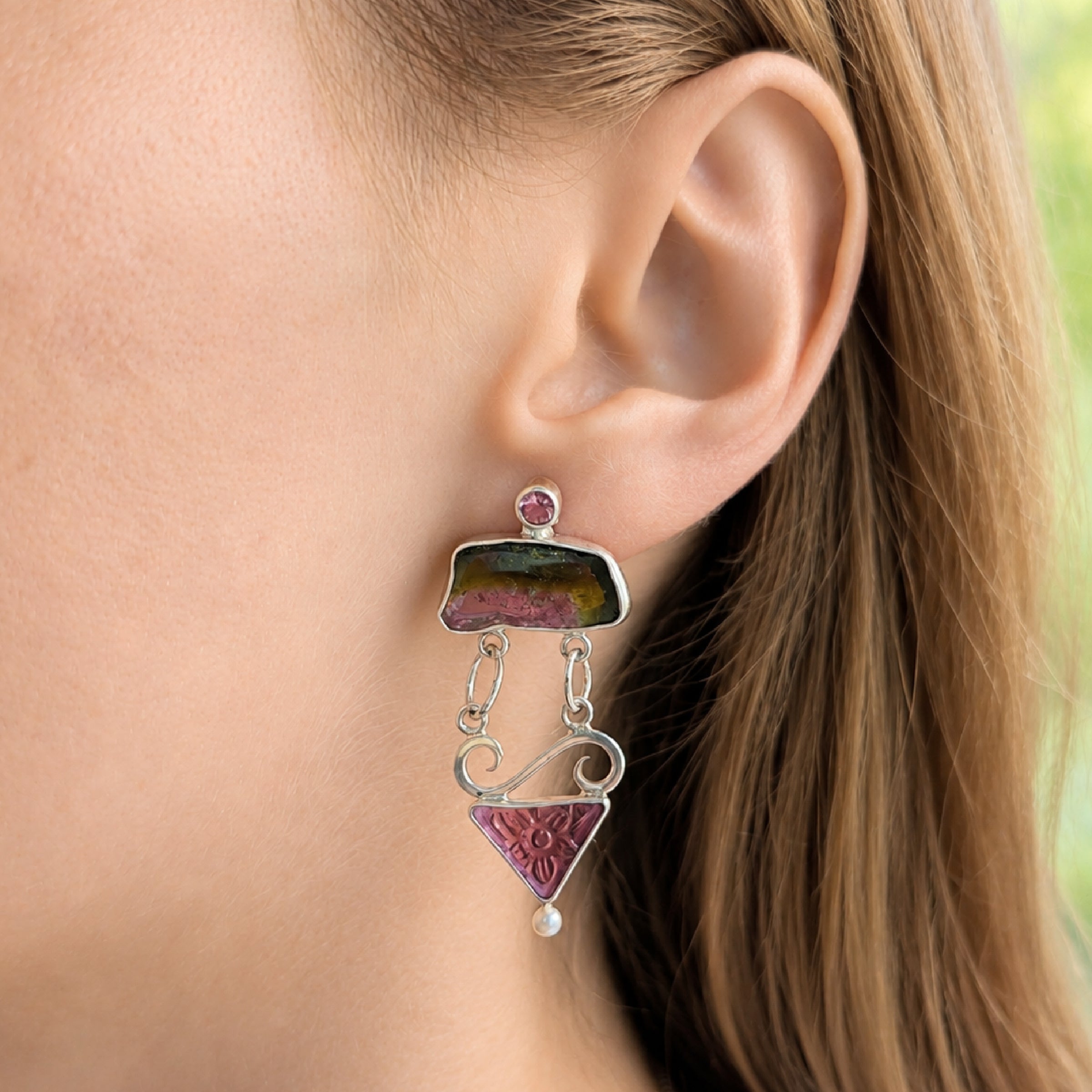 Tourmaline Garden Earrings