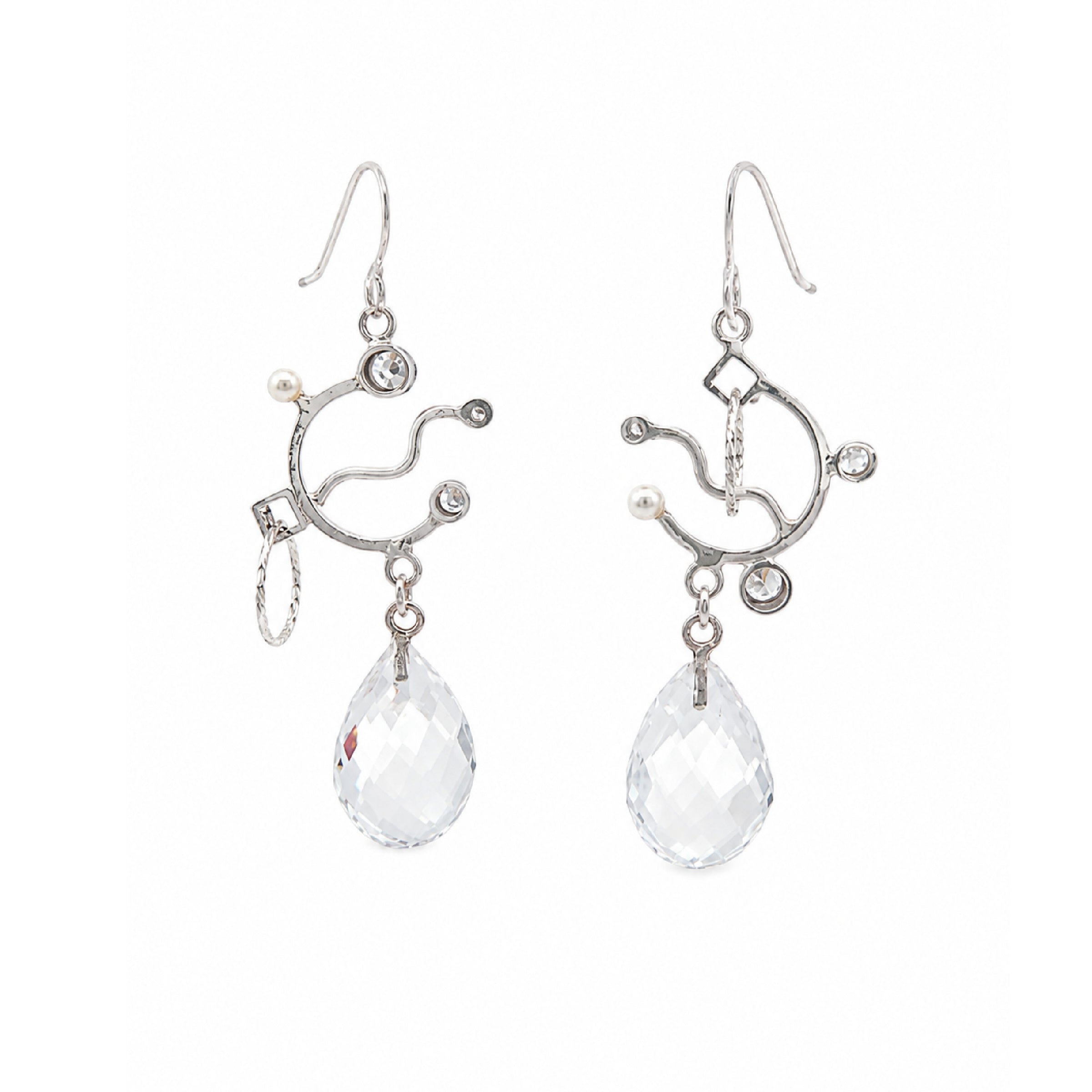 Starlight in Motion Briolette Earrings