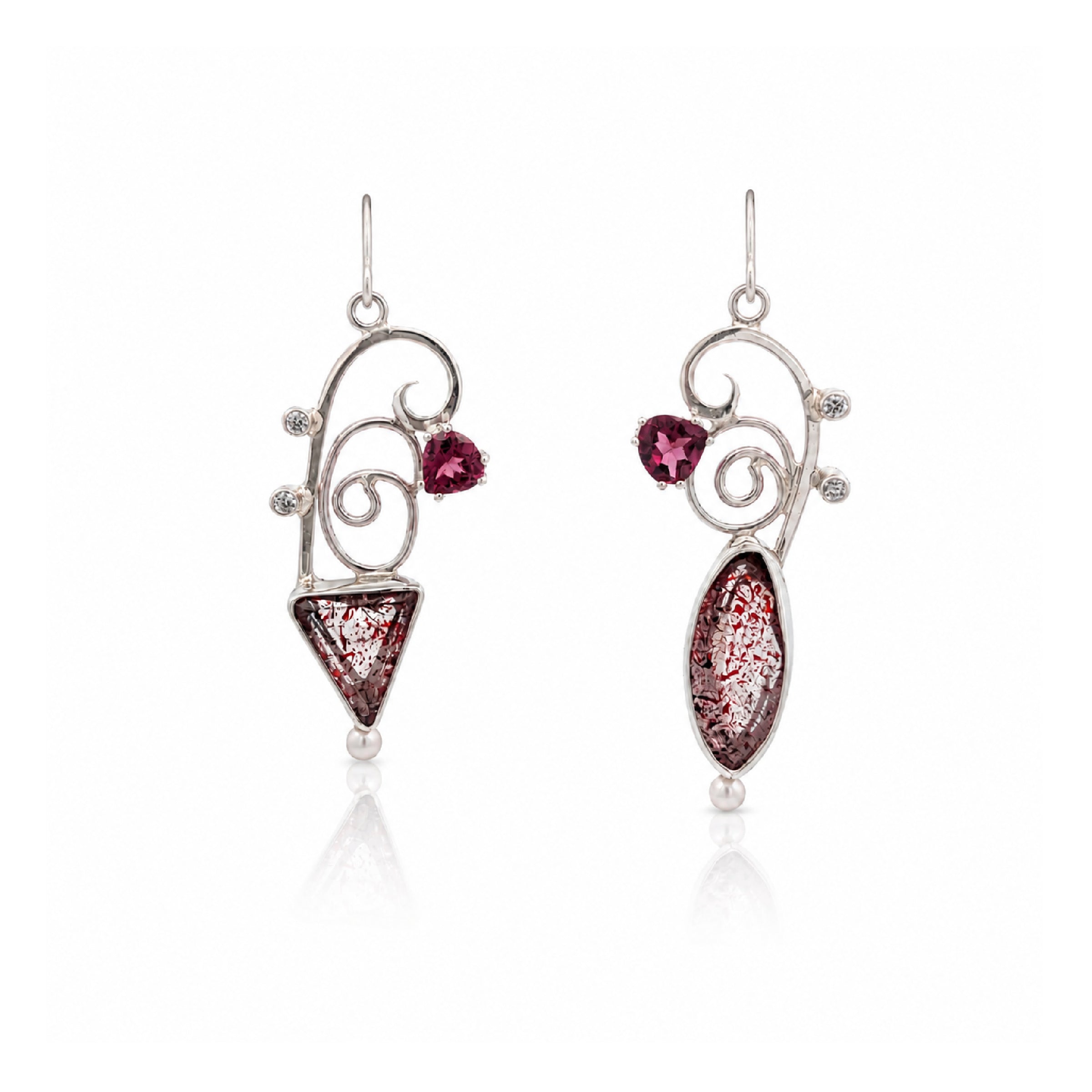 Rhapsody Strawberry Quartz Earrings