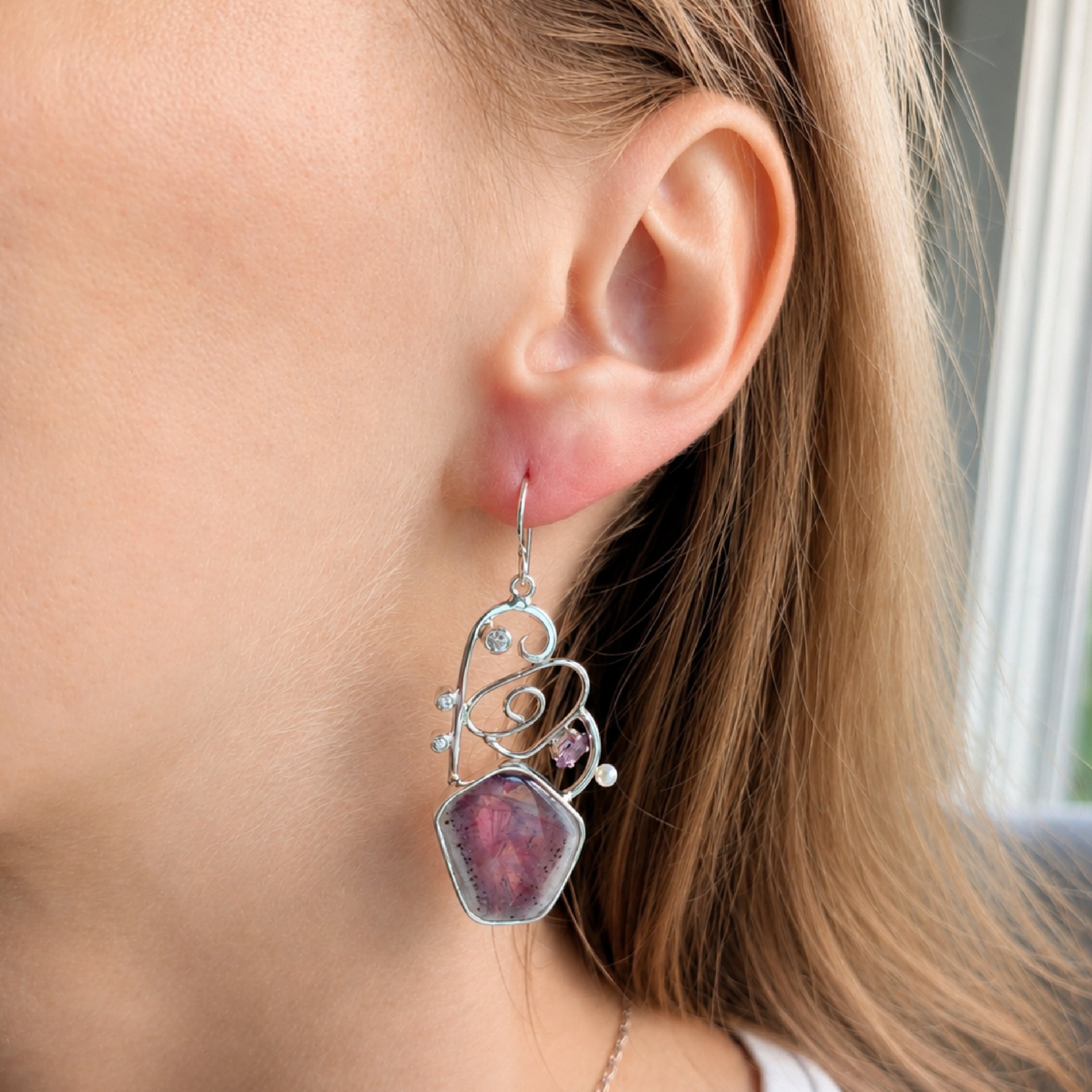 Elegant Amethyst Earrings