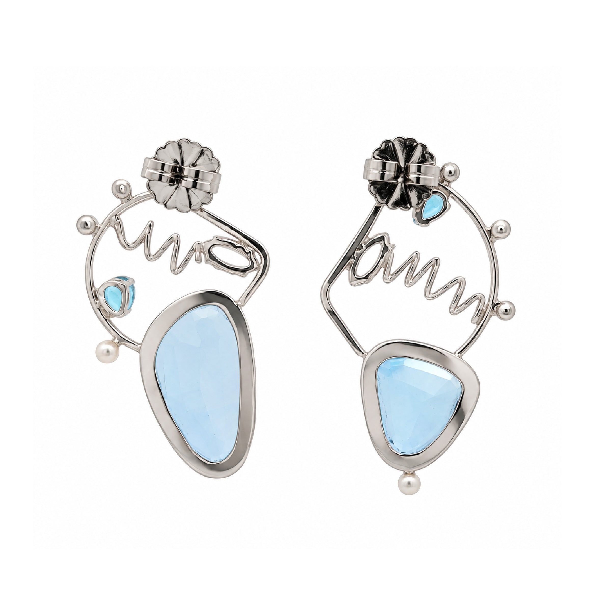 Blue Topaz Sky Dance Earrings