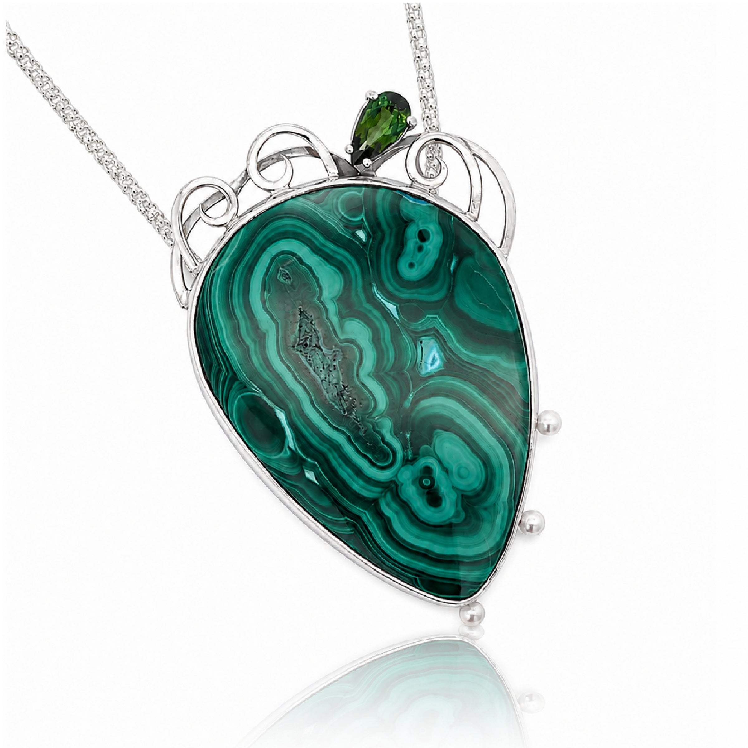 Malachite Meadow Pendant