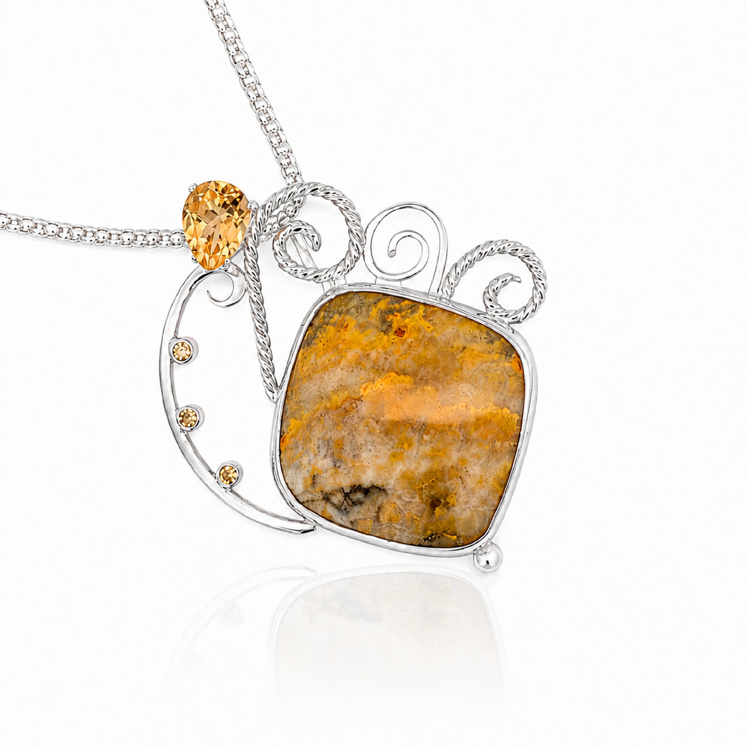 Bumblebee Jasper Sunshine Pendant