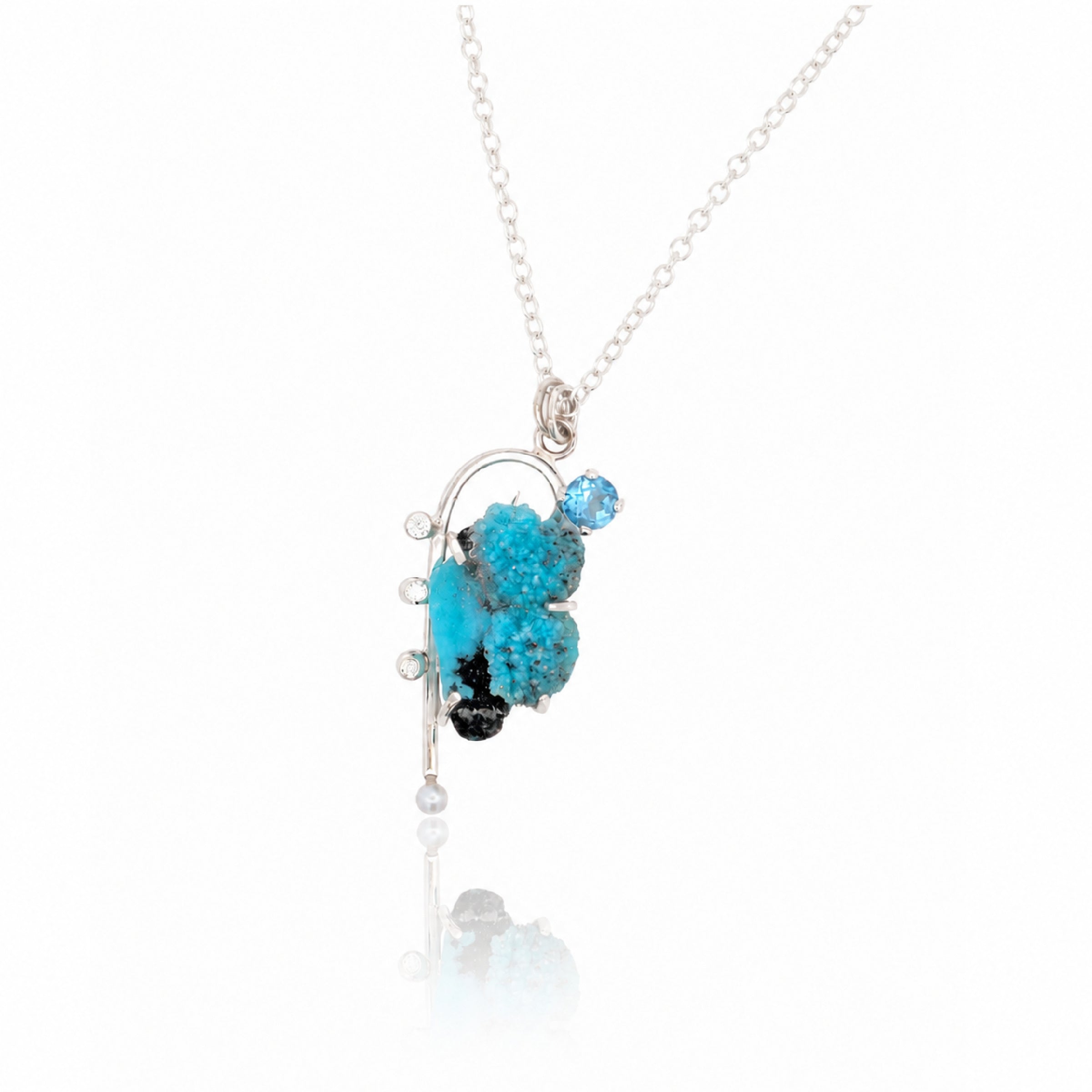 Blue Moon Chrysocolla Pendant