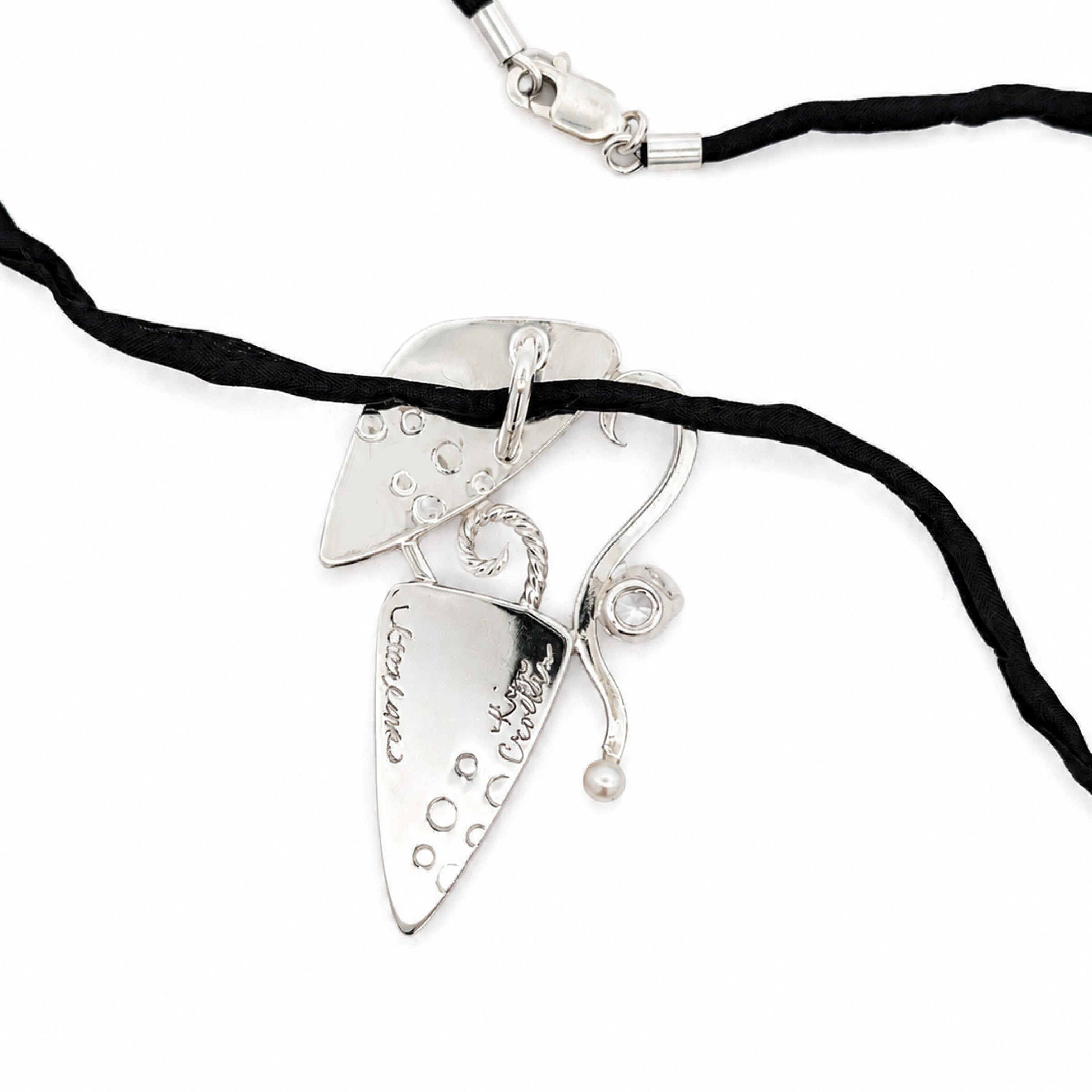 Midnight Garden Dendritic Opal Pendant