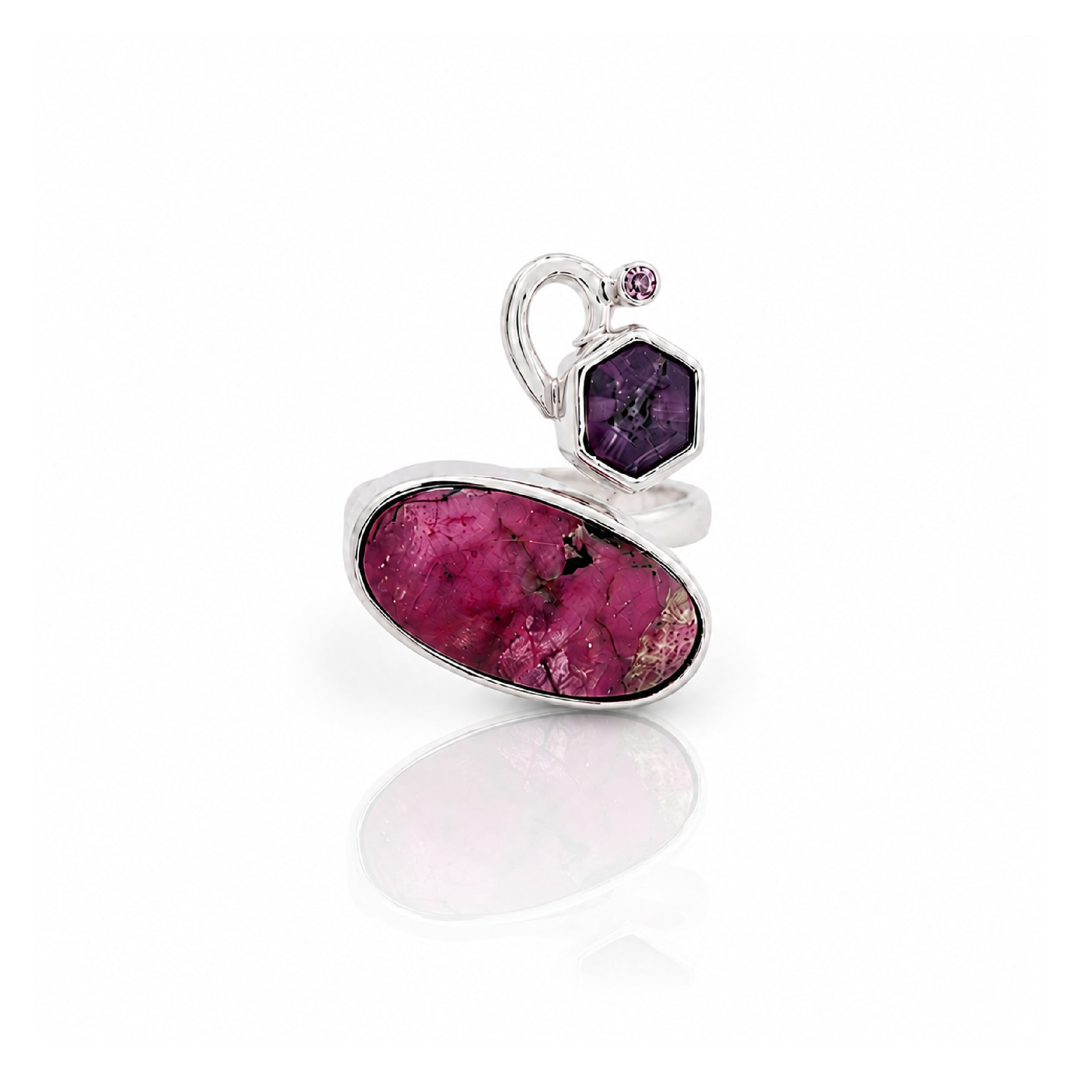 Cobalto Calcite Orbit Adjustable Ring