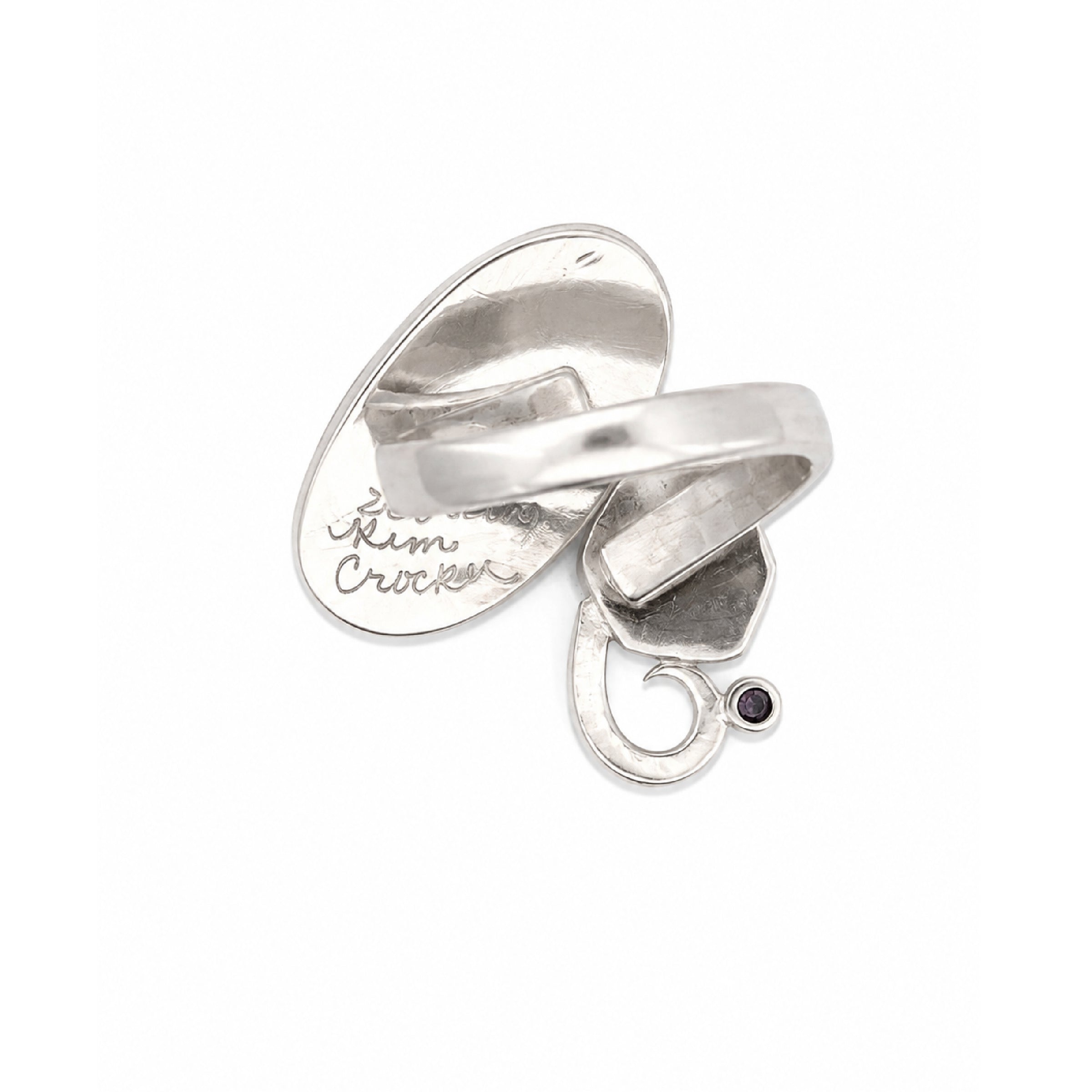Cobalto Calcite Orbit Adjustable Ring