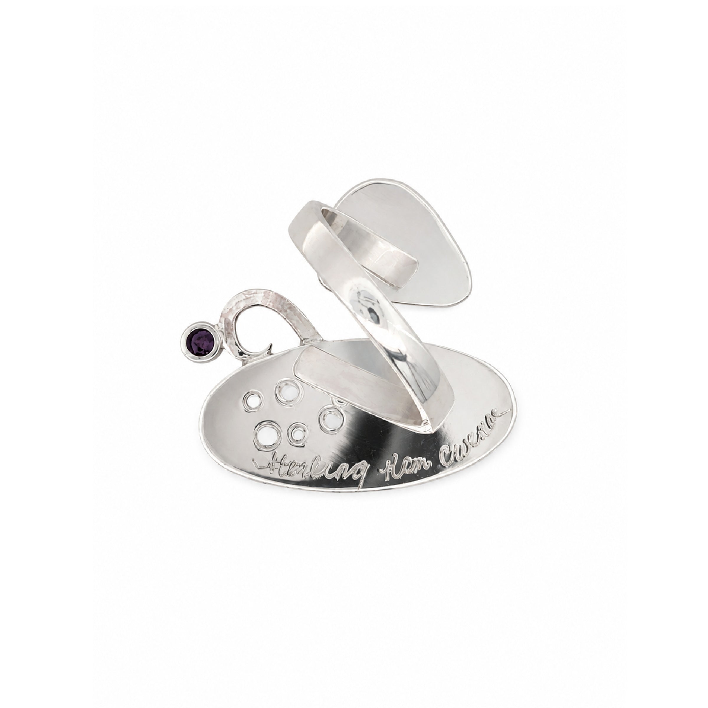 Atlantisite in Bloom Adjustable Ring