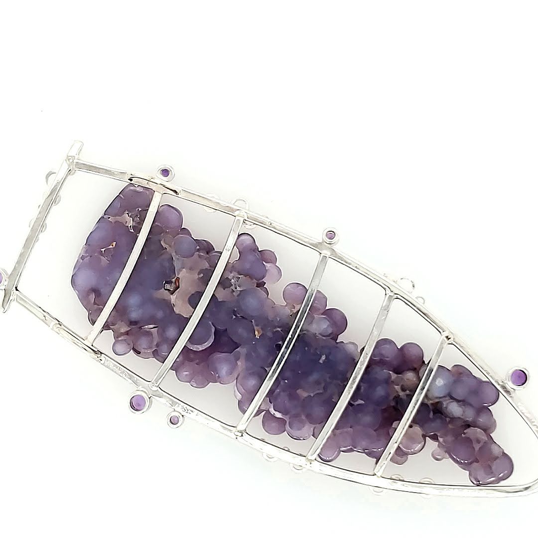 Grape Agate Pendant - kim crocker designs