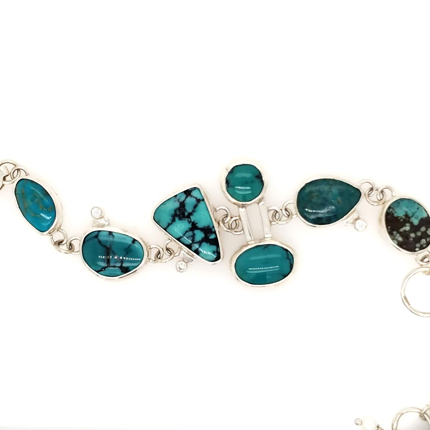 Turquoise Link Bracelet - kim crocker designs