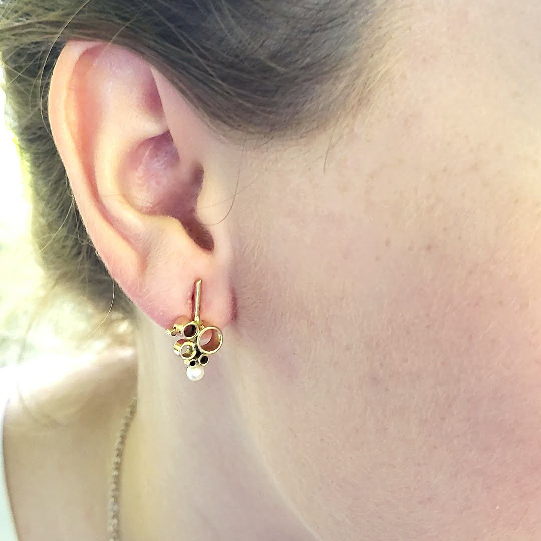 Gold Bubble Earrings - kim crocker designs