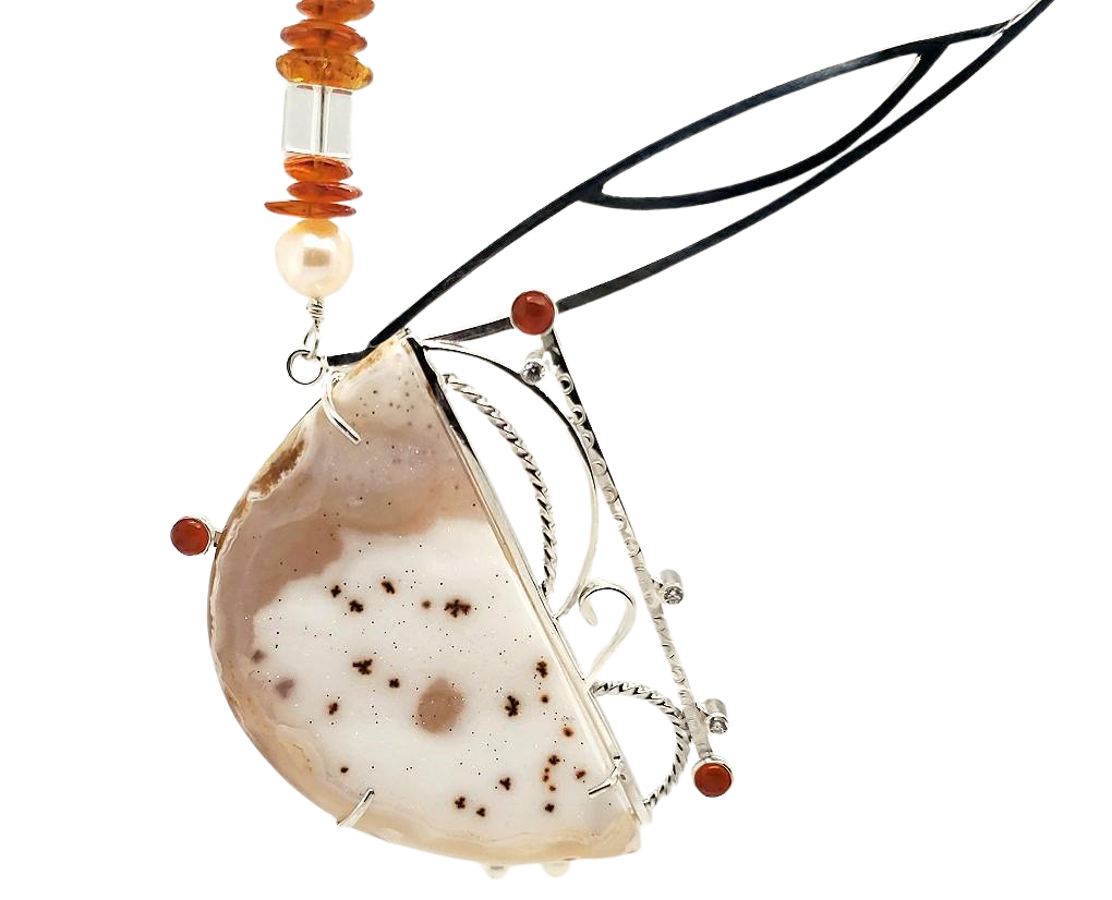 Agate Drusy Necklace